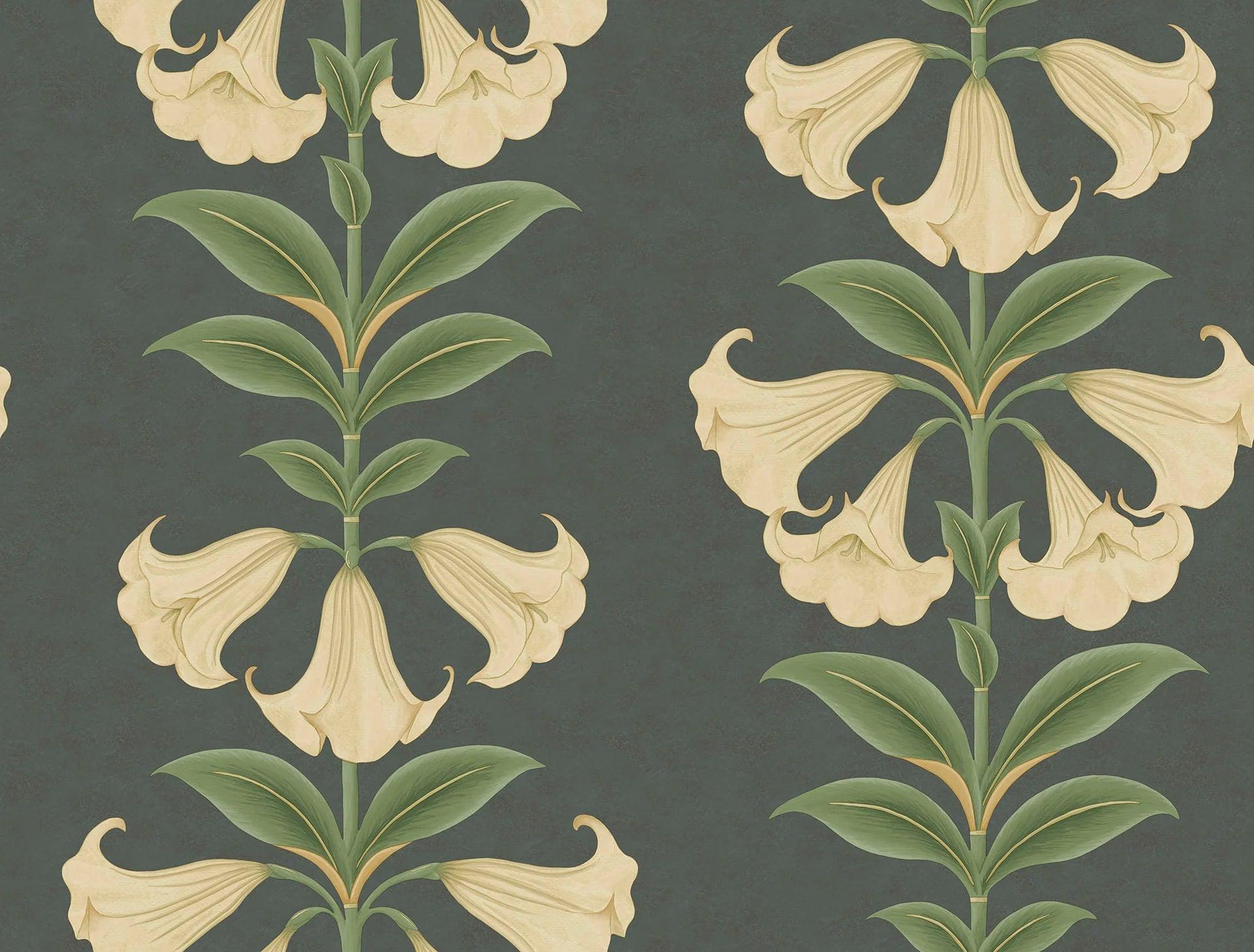 Tapeta SEVILLE - Angel's Trumpet ciemnoszary Cole & Son Eye on Design