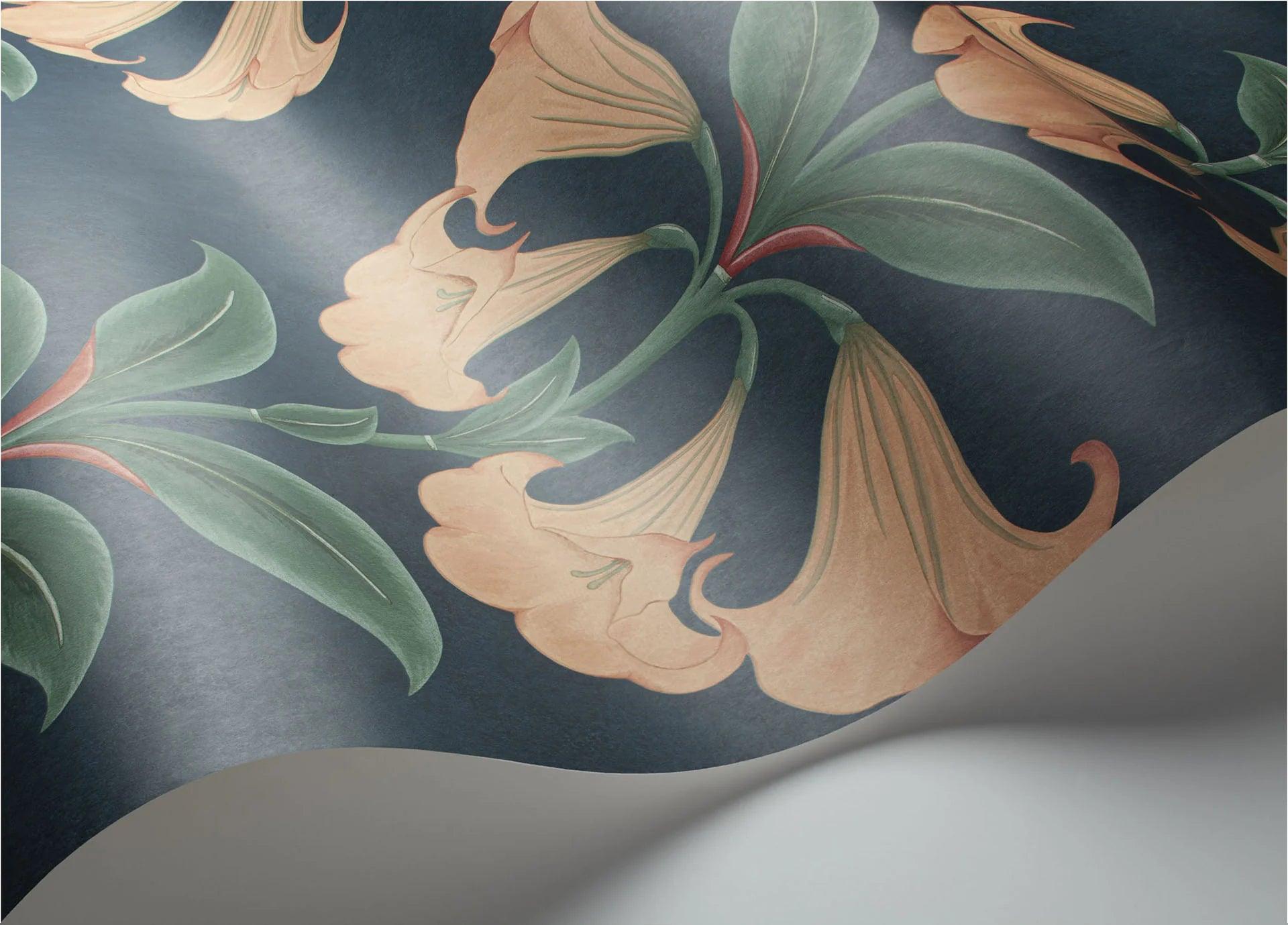 Tapeta SEVILLE - Angel's Trumpet granatowy Cole & Son Eye on Design