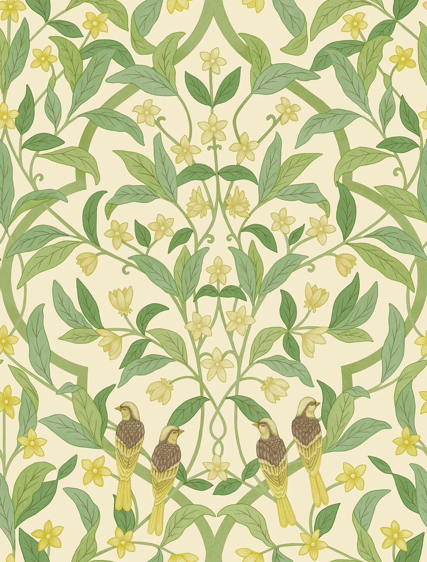 Tapeta SEVILLE - Jasmine & Serin Symphony kremowy Cole & Son Eye on Design
