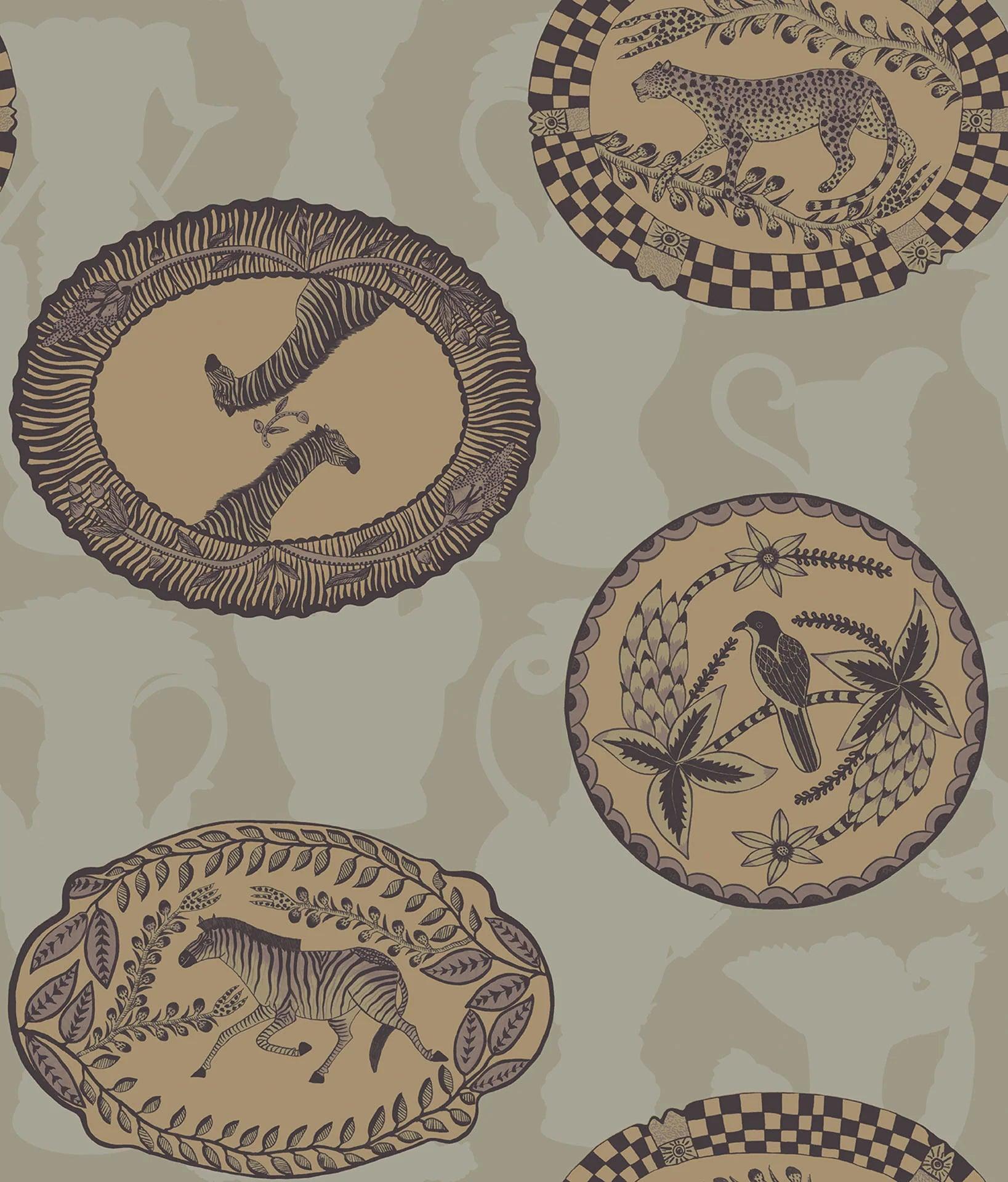 Tapeta THE ARDMORE COLLECTION - Matrinah oliwkowy Cole & Son Eye on Design