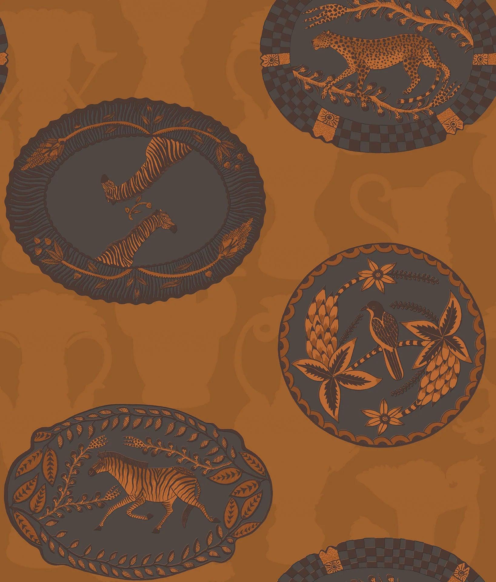 Tapeta THE ARDMORE COLLECTION - Matrinah terakota Cole & Son Eye on Design