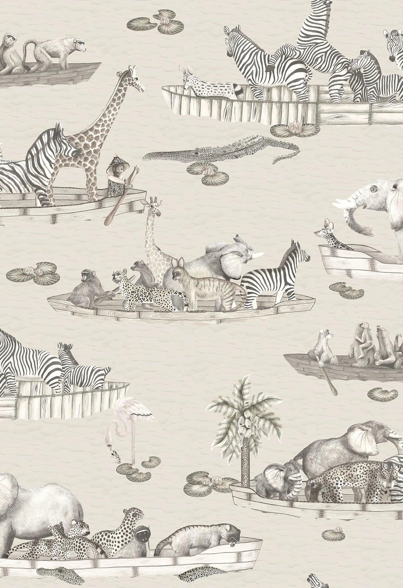 Tapeta THE ARDMORE COLLECTION - Zambezi biały Cole & Son Eye on Design