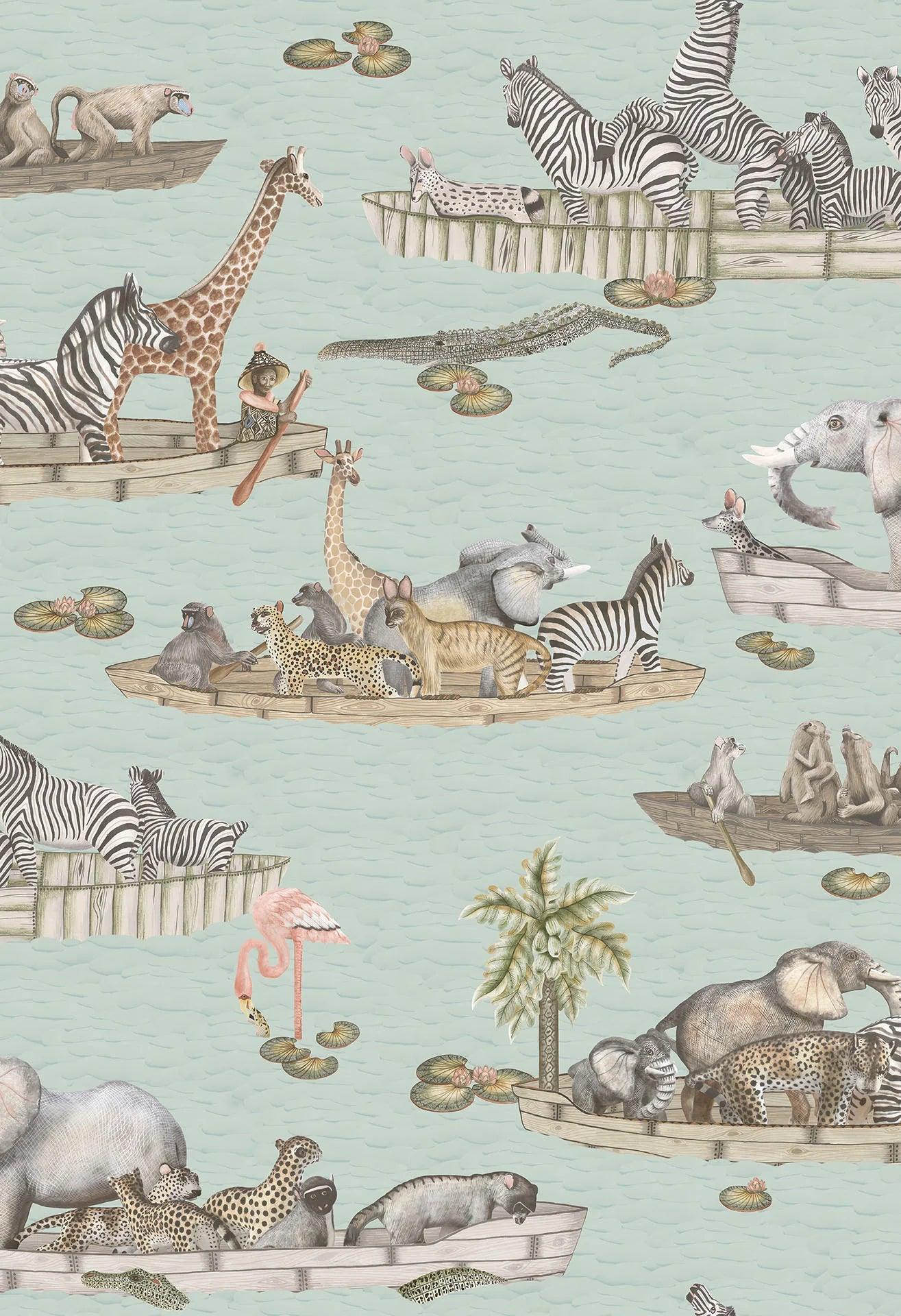 Tapeta THE ARDMORE COLLECTION - Zambezi niebieski Cole & Son Eye on Design