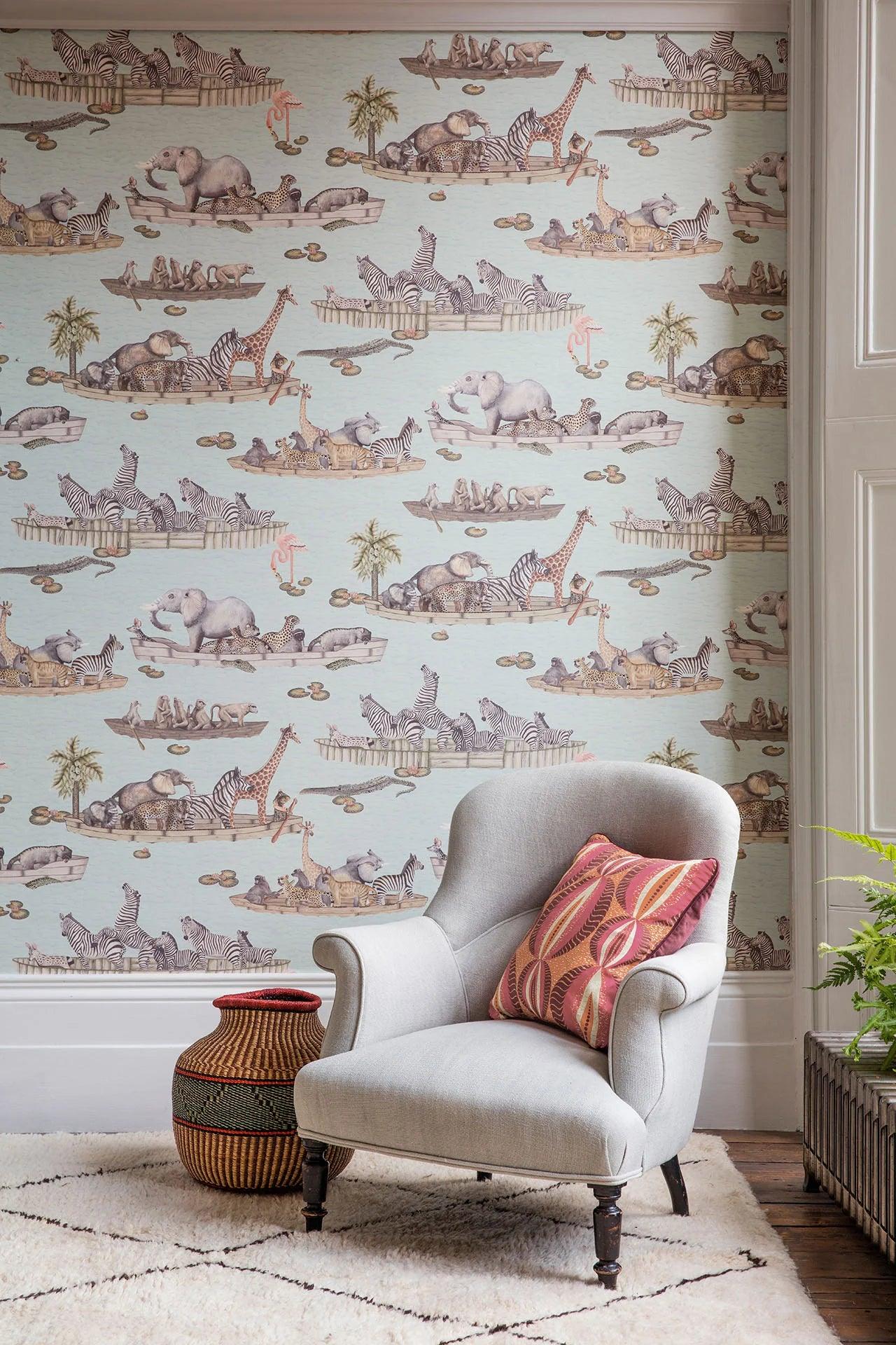 Tapeta THE ARDMORE COLLECTION - Zambezi niebieski Cole & Son Eye on Design