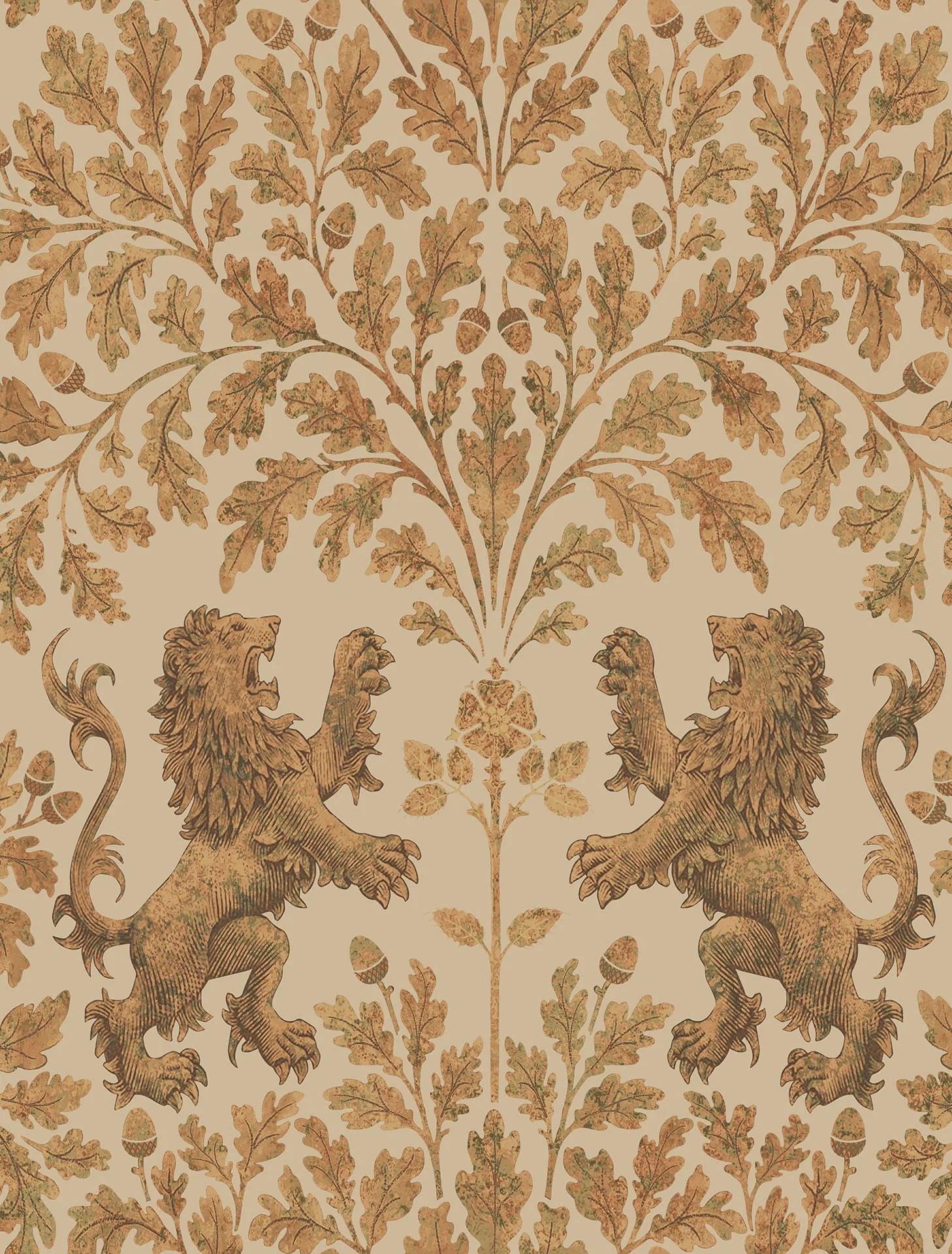 Tapeta THE PEARWOOD COLLECTION - Boscobel Oak beżowy Cole & Son Eye on Design