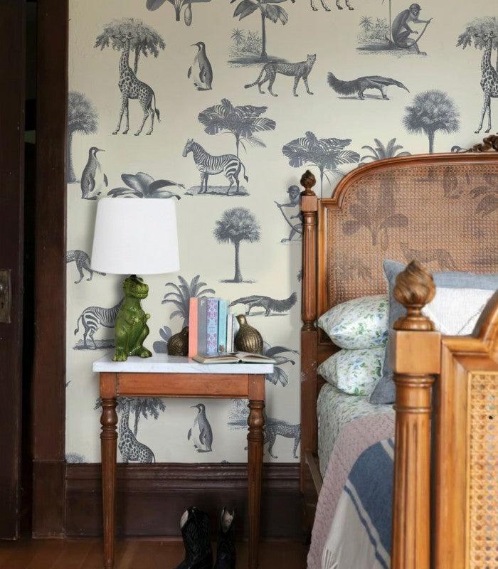 Tapeta VINTAGE ANIMALS beżowy Wallcolors Eye on Design