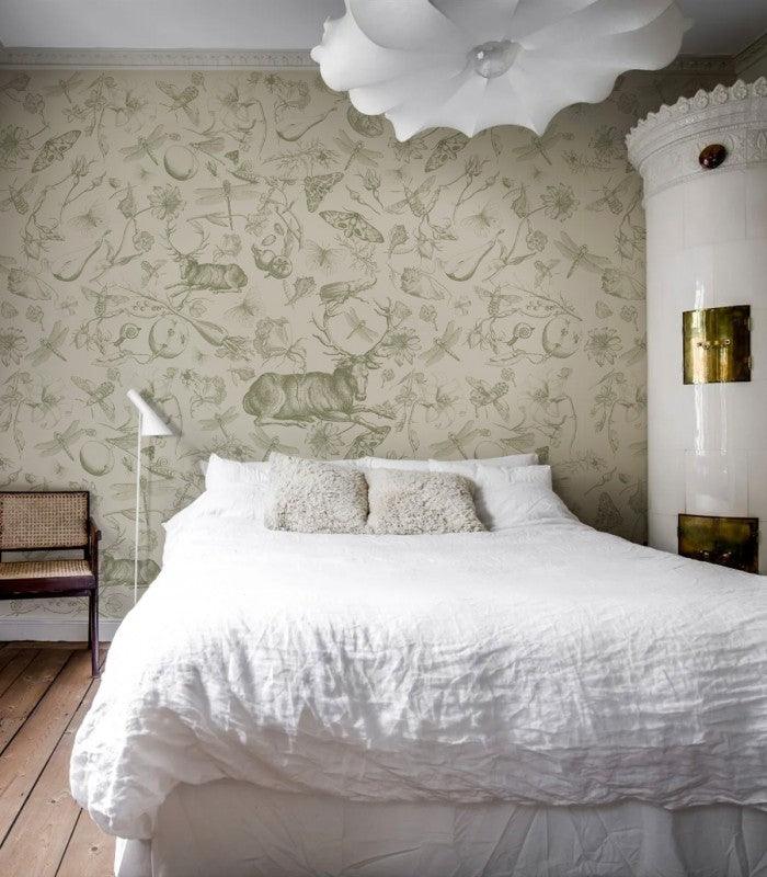 Tapeta VINTAGE BOTANIC zielony Wallcolors Eye on Design