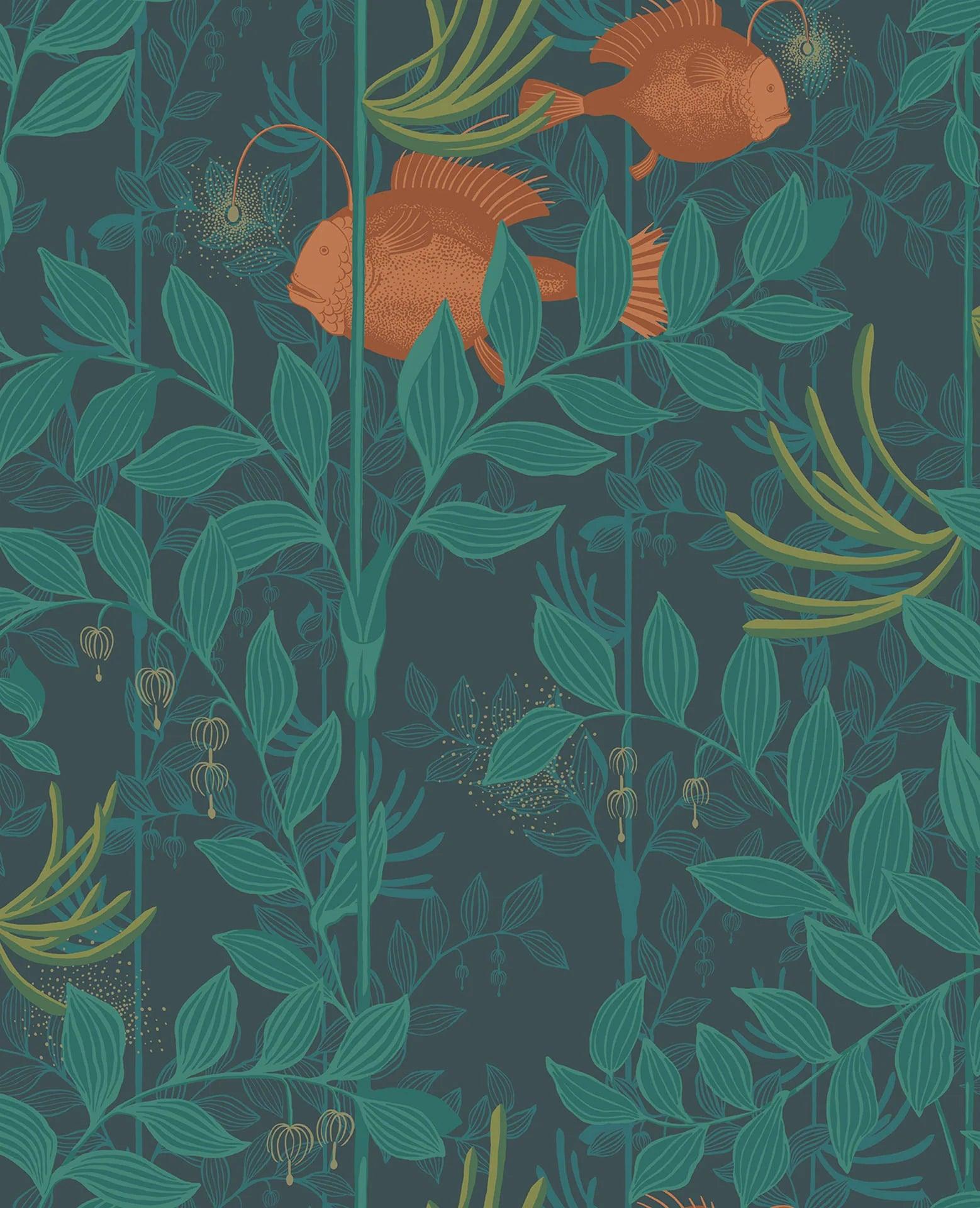 Tapeta WHIMSICAL - Nautilus terakota Cole & Son Eye on Design