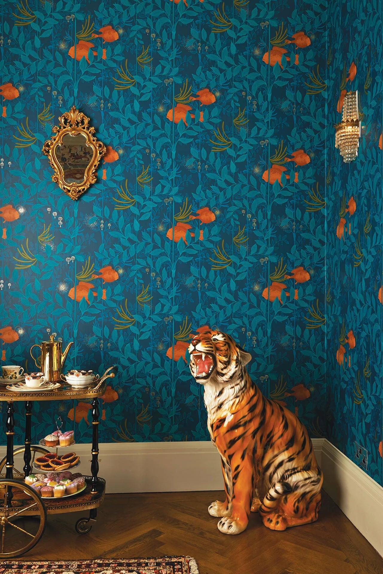 Tapeta WHIMSICAL - Nautilus terakota Cole & Son Eye on Design