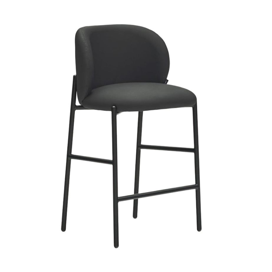 Barhocker MOGI schwarze Kunstleder