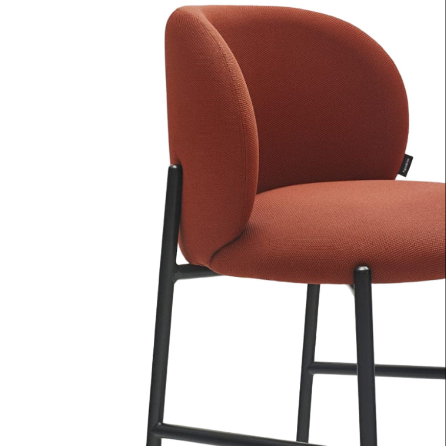 MOGI Bar Stool Red with Black Base