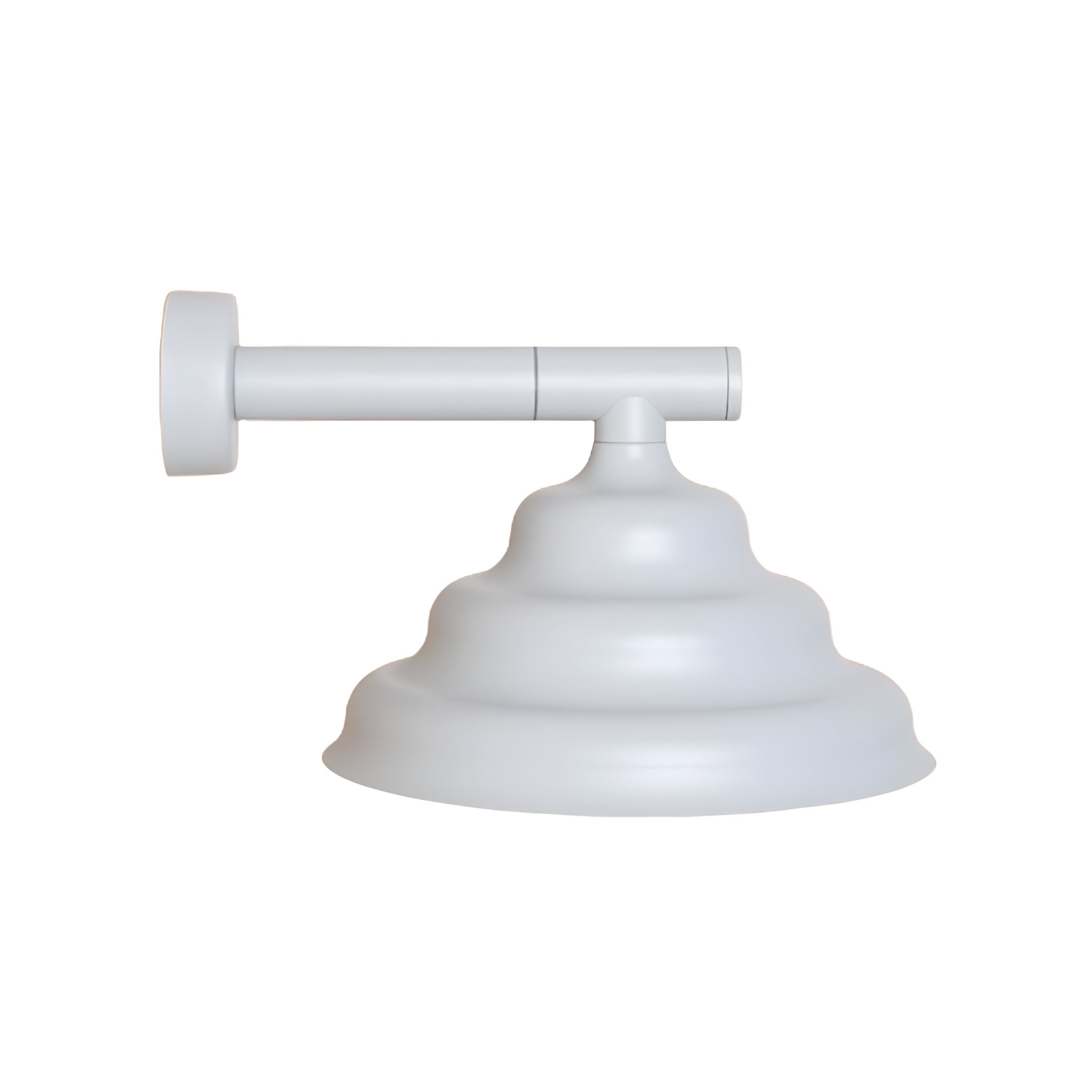 Gray wave wall lamp