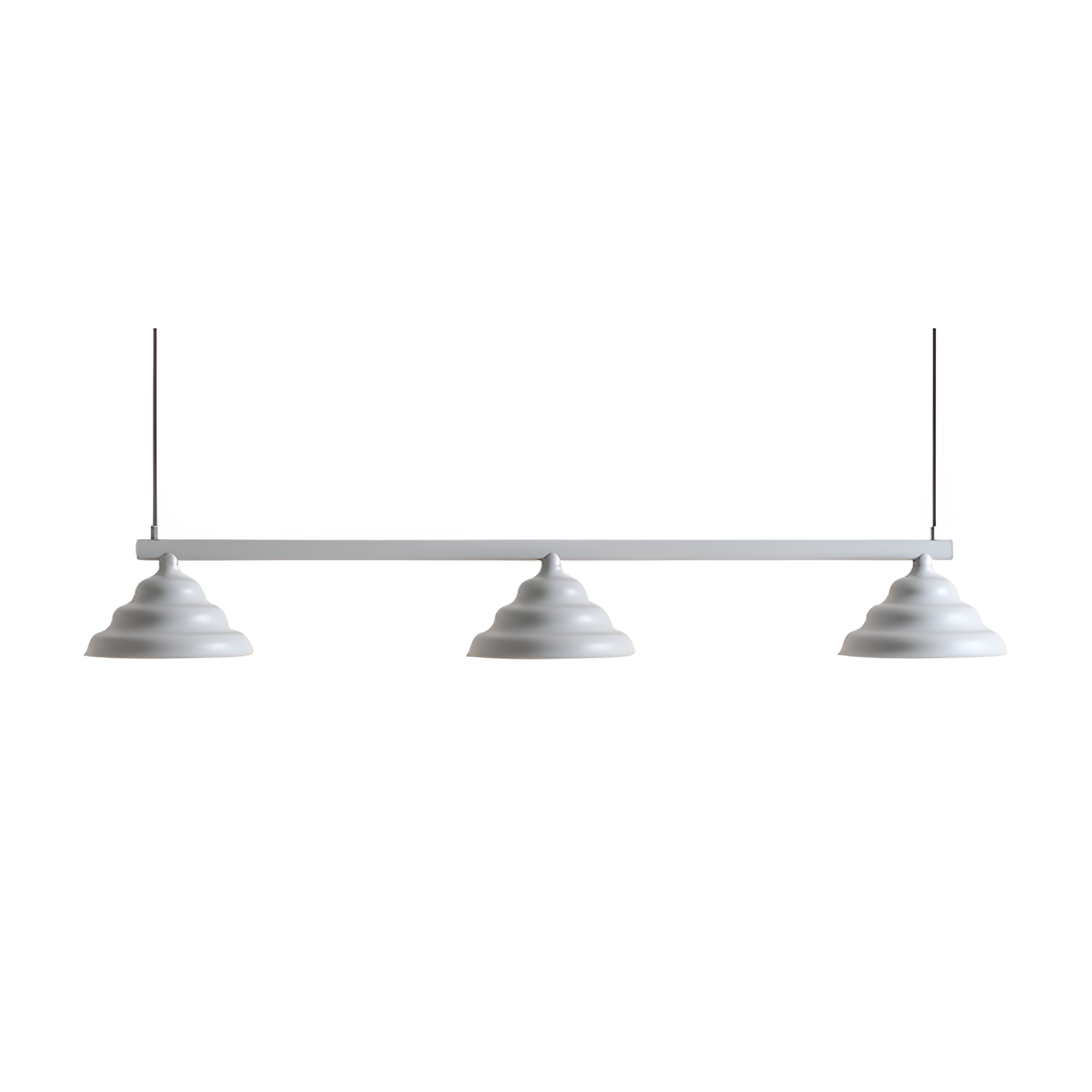 Hanging lamp wave gray trio