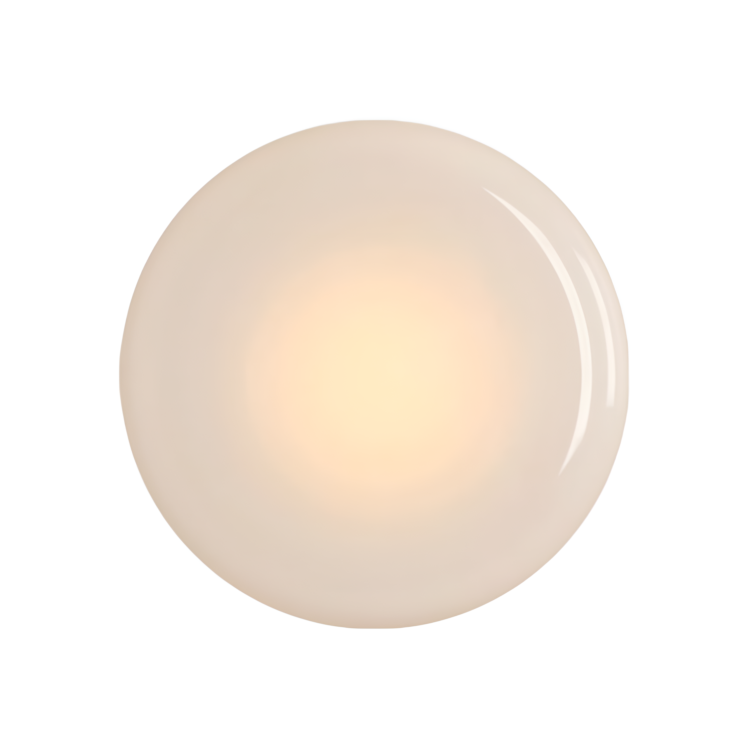 Cremefarbene Wandleuchte BONBON