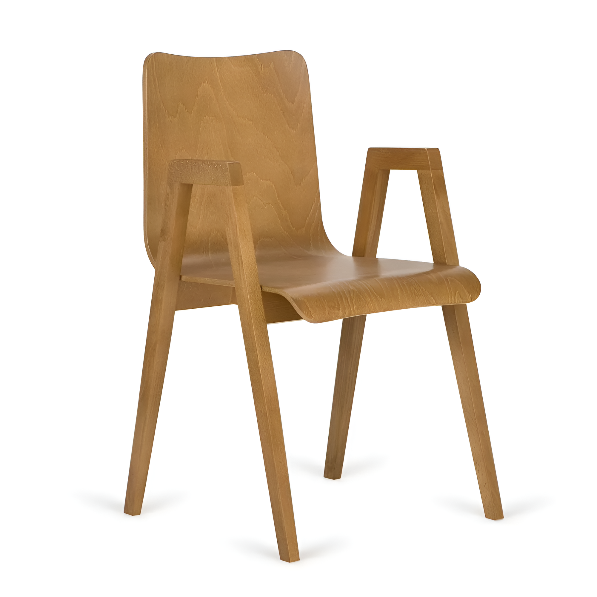 Stuhl mit Armlehnen LINK Holz