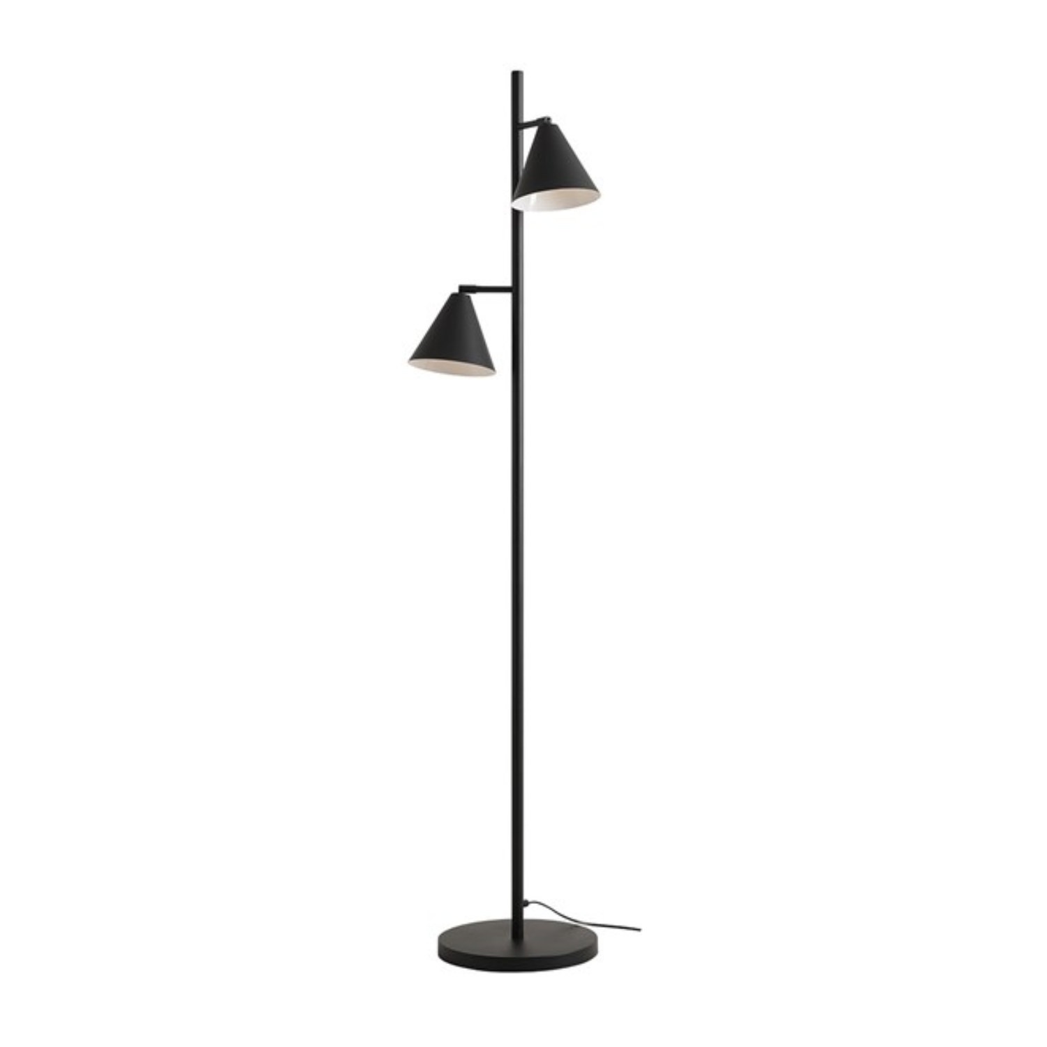 Duo black floor lamp