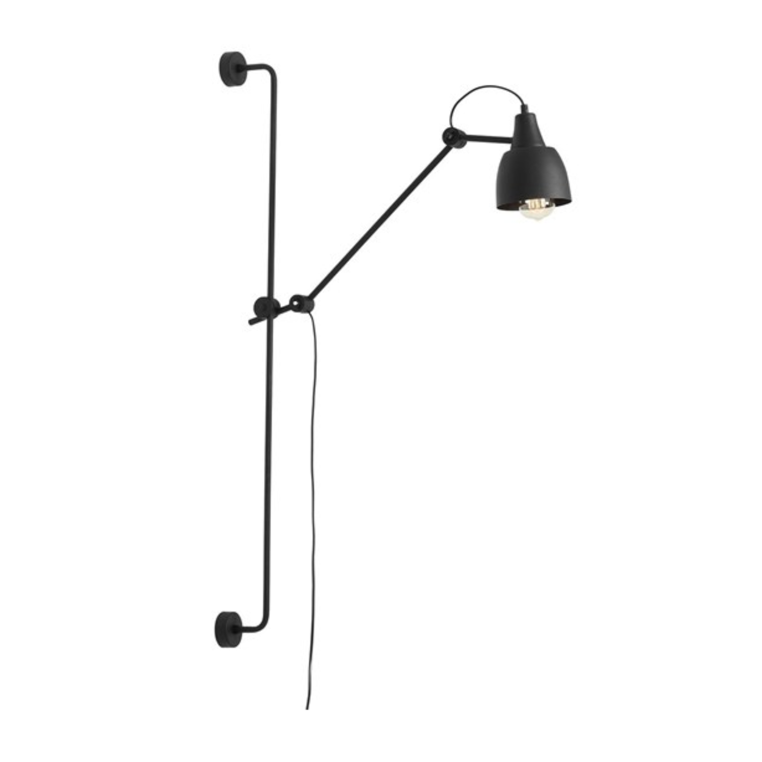 Wandlampe mit verstellbarem Arm DRON schwarz