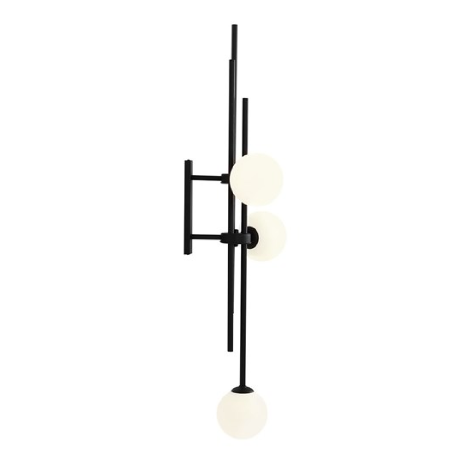 Three-point wall lamp HARMONY black
