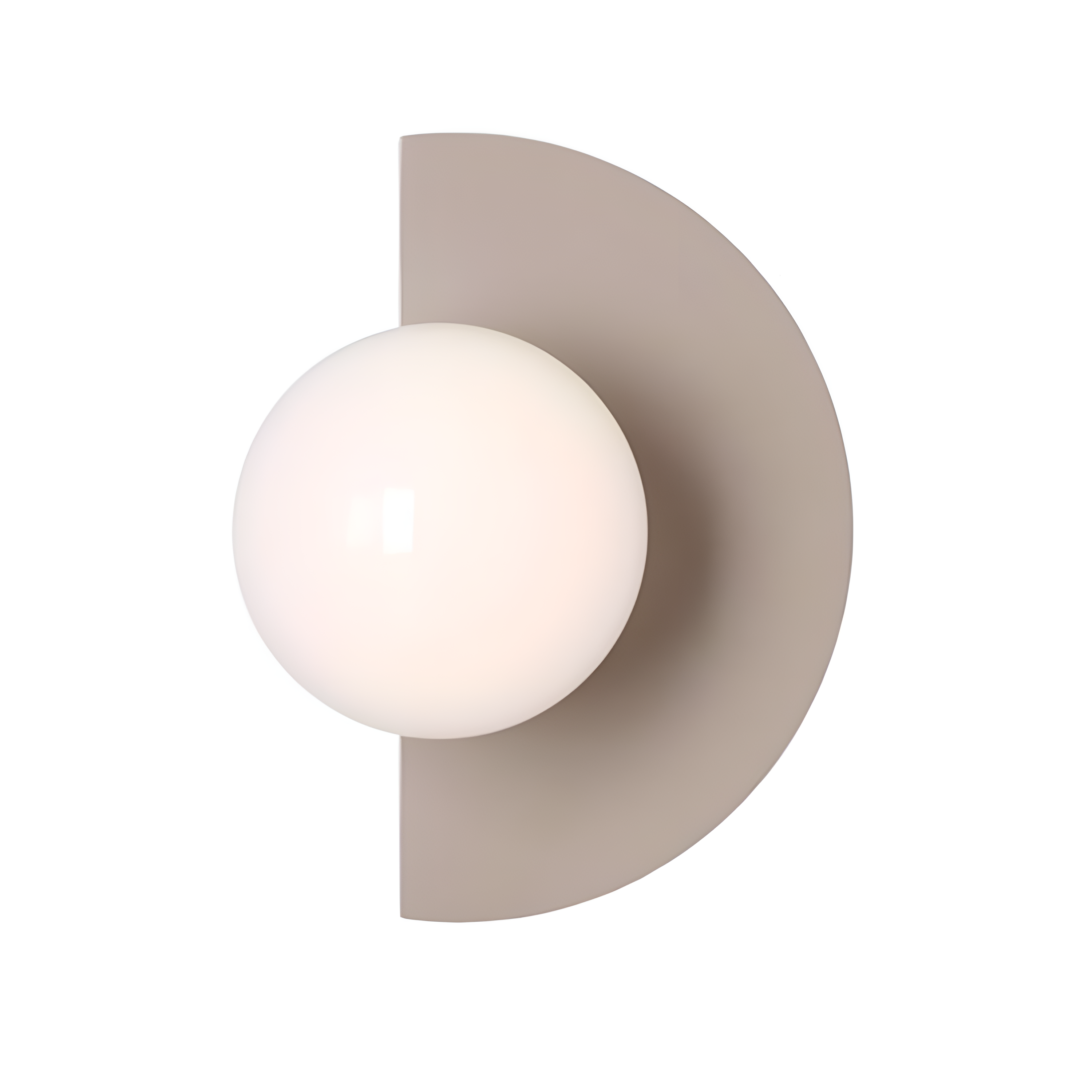 Loop beige wall lamp