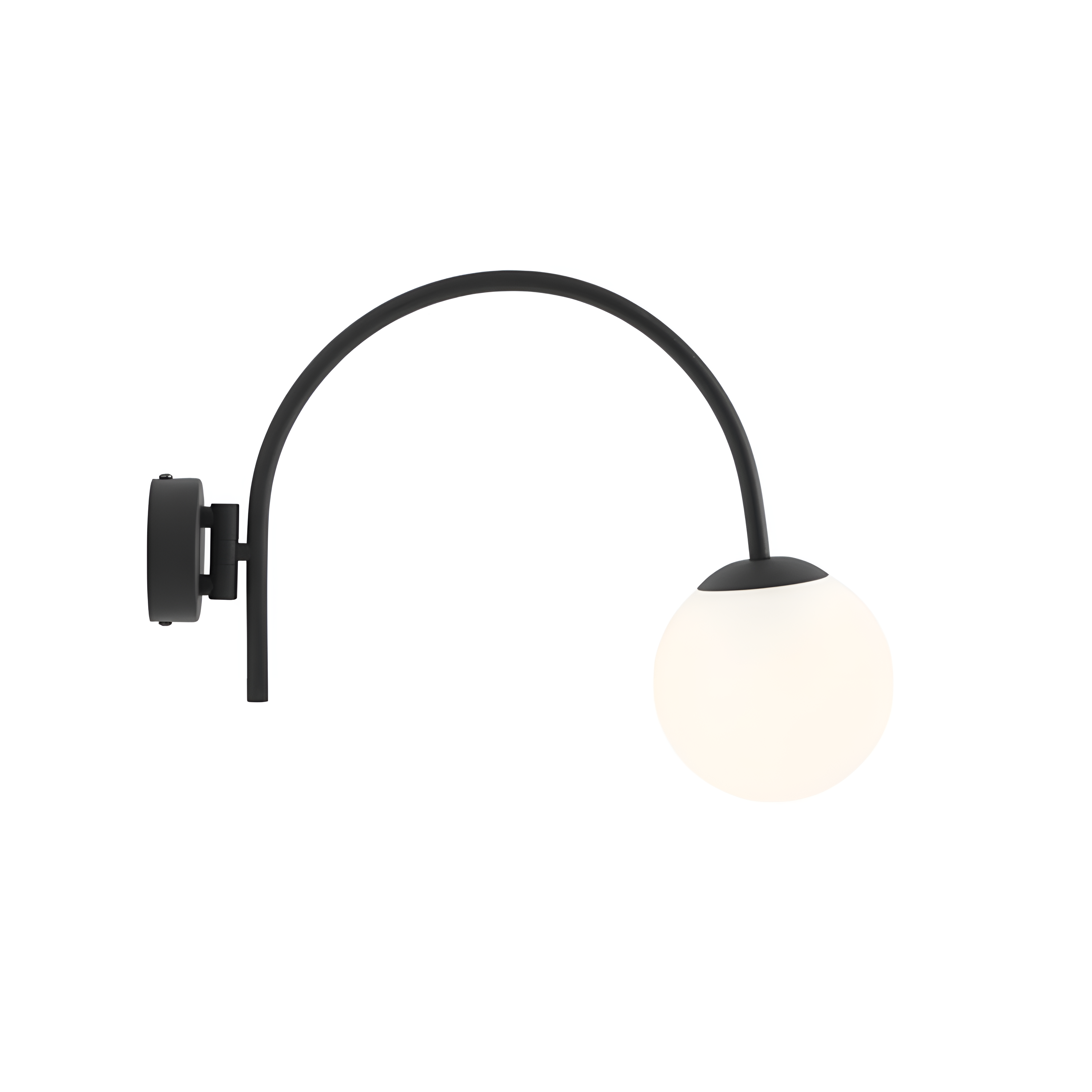 Wandleuchte mit Arm NAVE schwarz