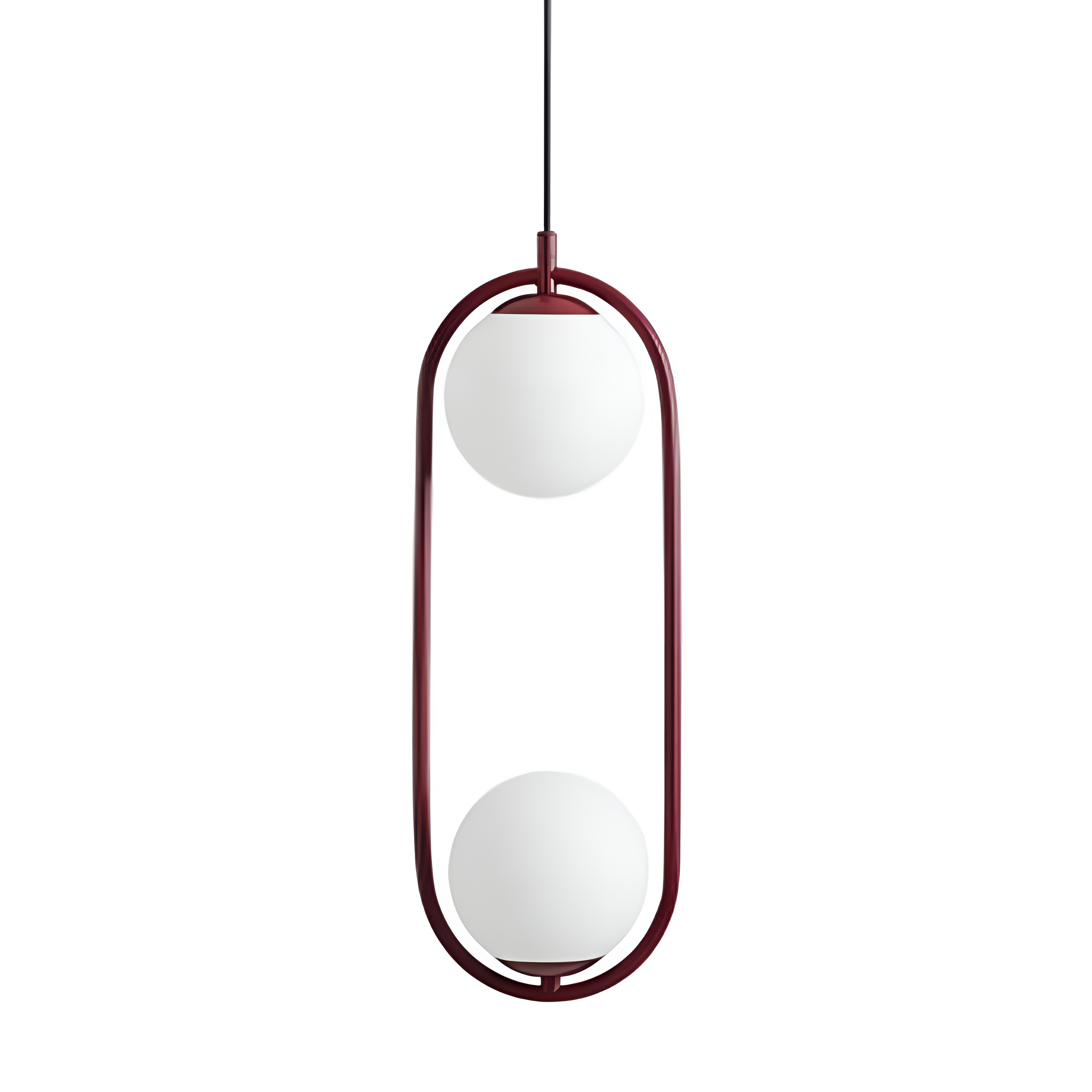 Riva Duo burgundy hanging lamp