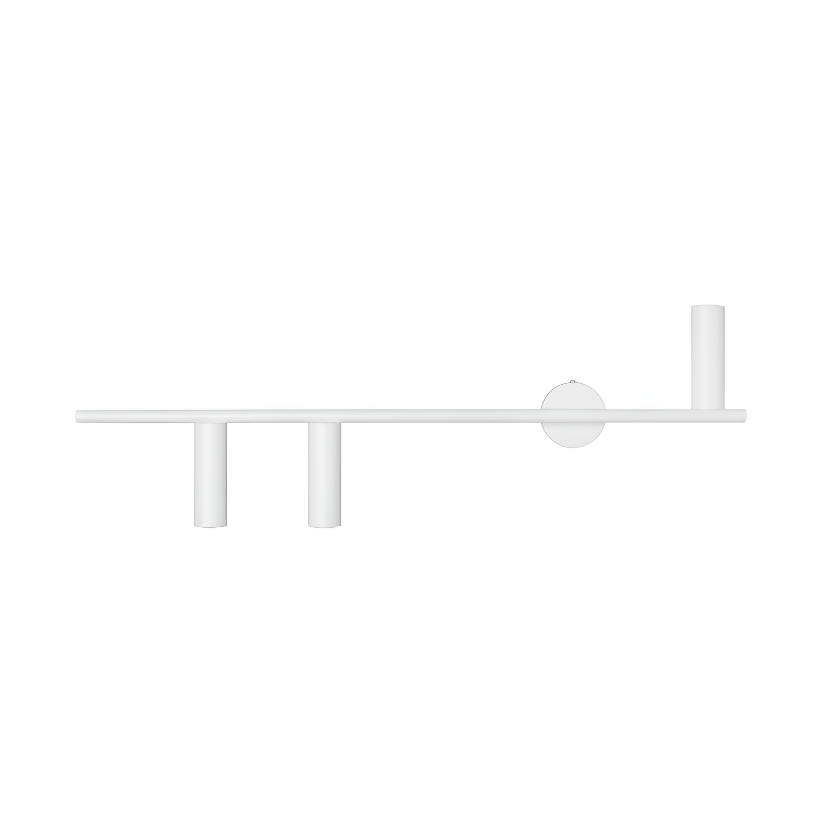 Left -hand wall lamp Trevo Trio White