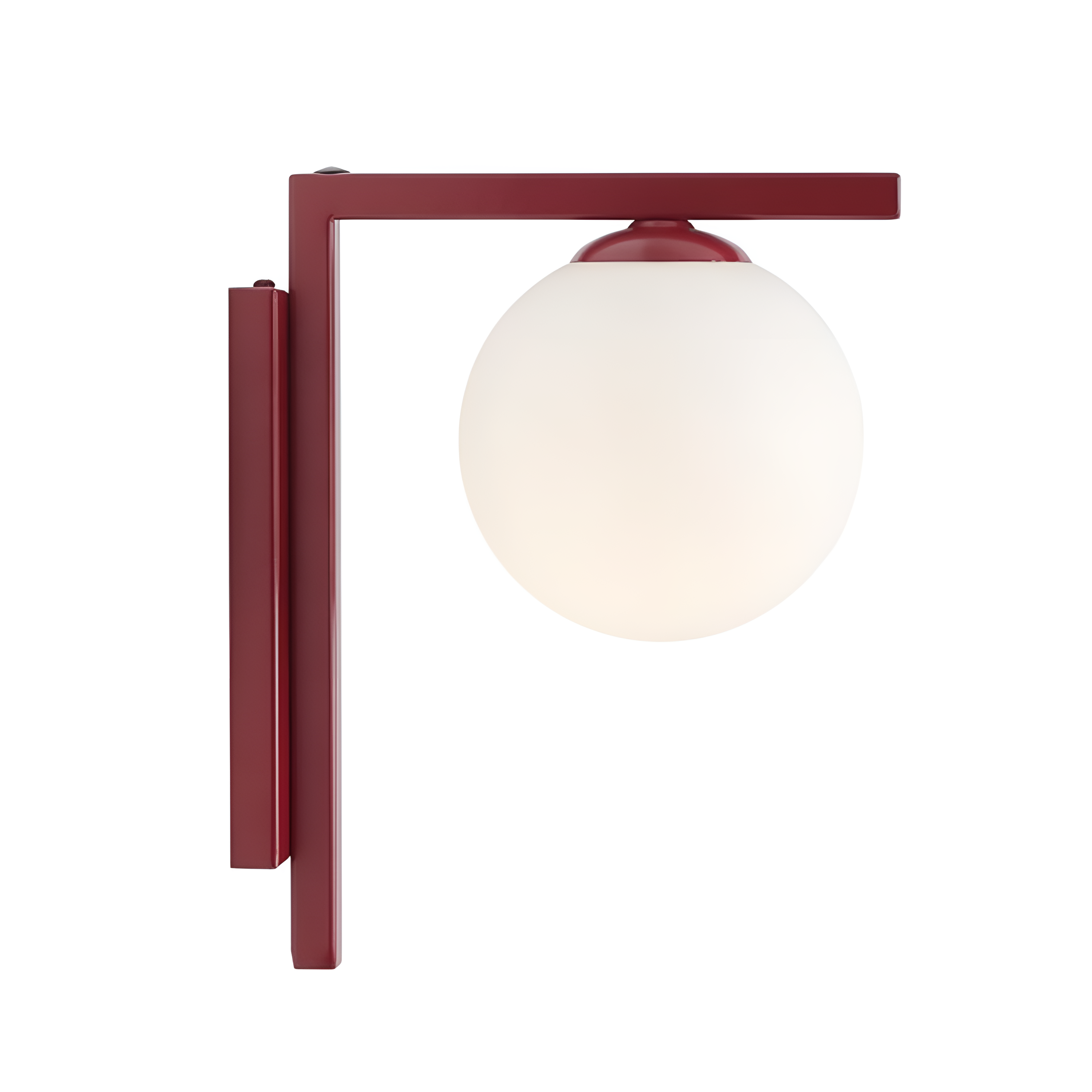 Wall lamp from burgundy