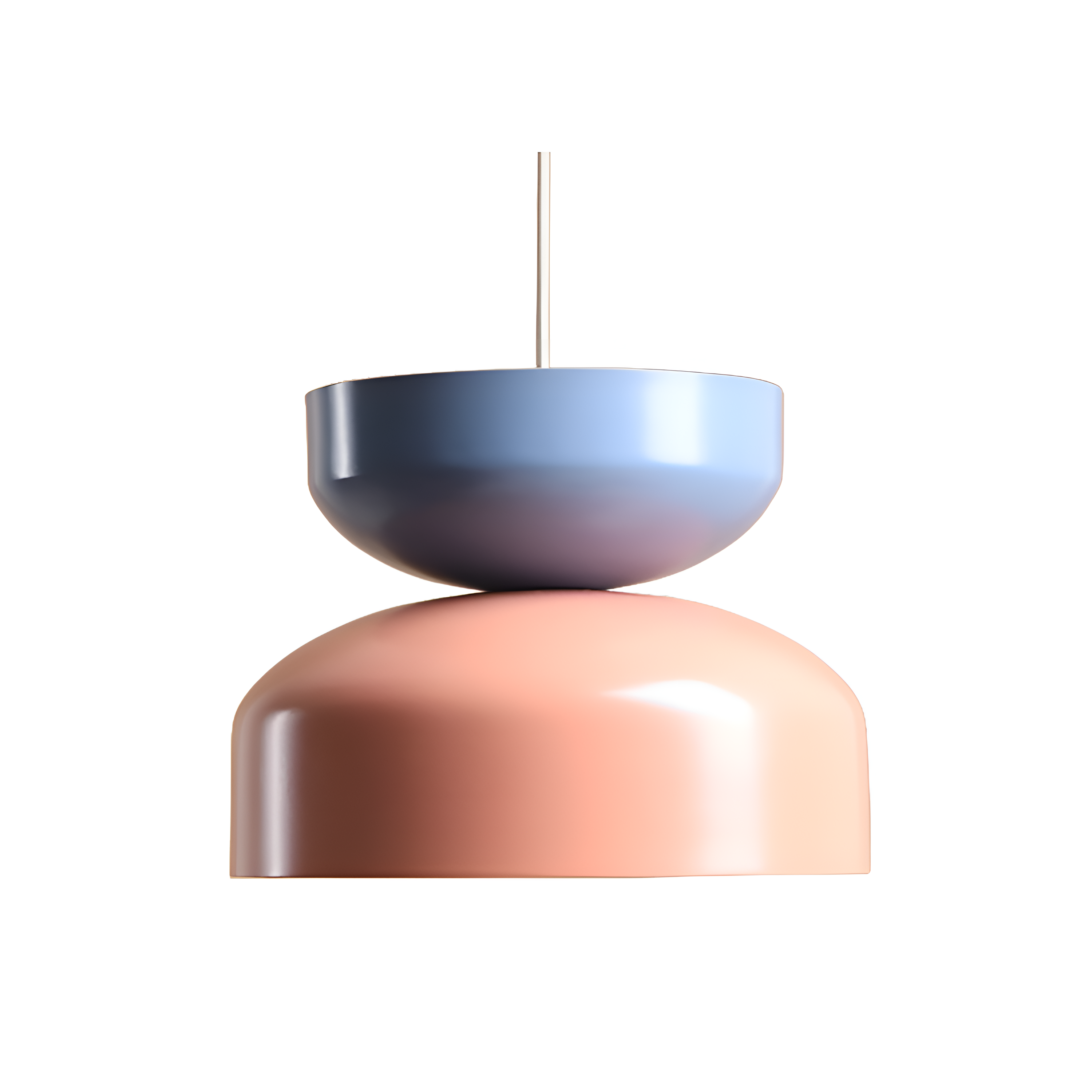 Hanging lamp coral tula with blue