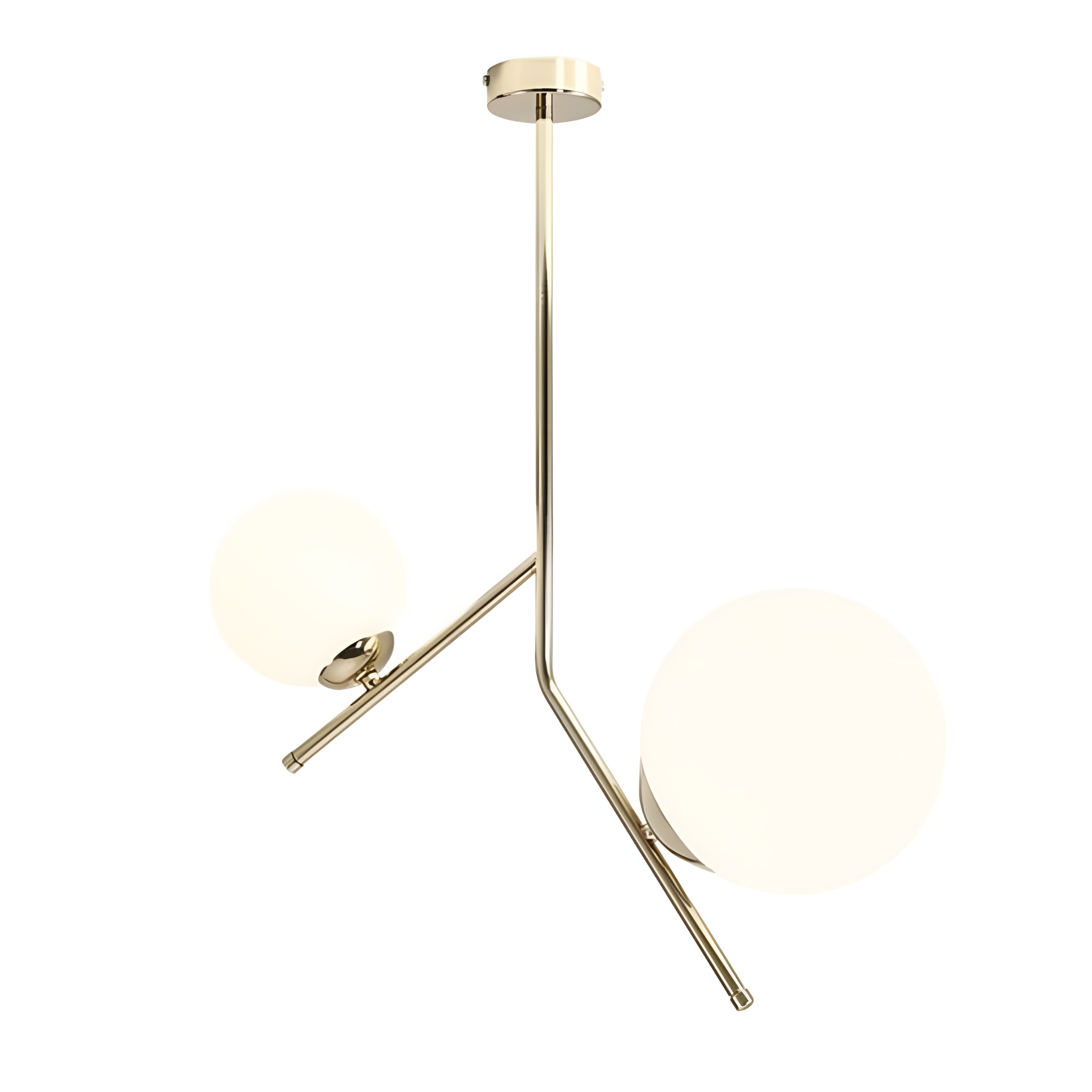 GALLIA DUO Gold Two-Point Ceiling Light