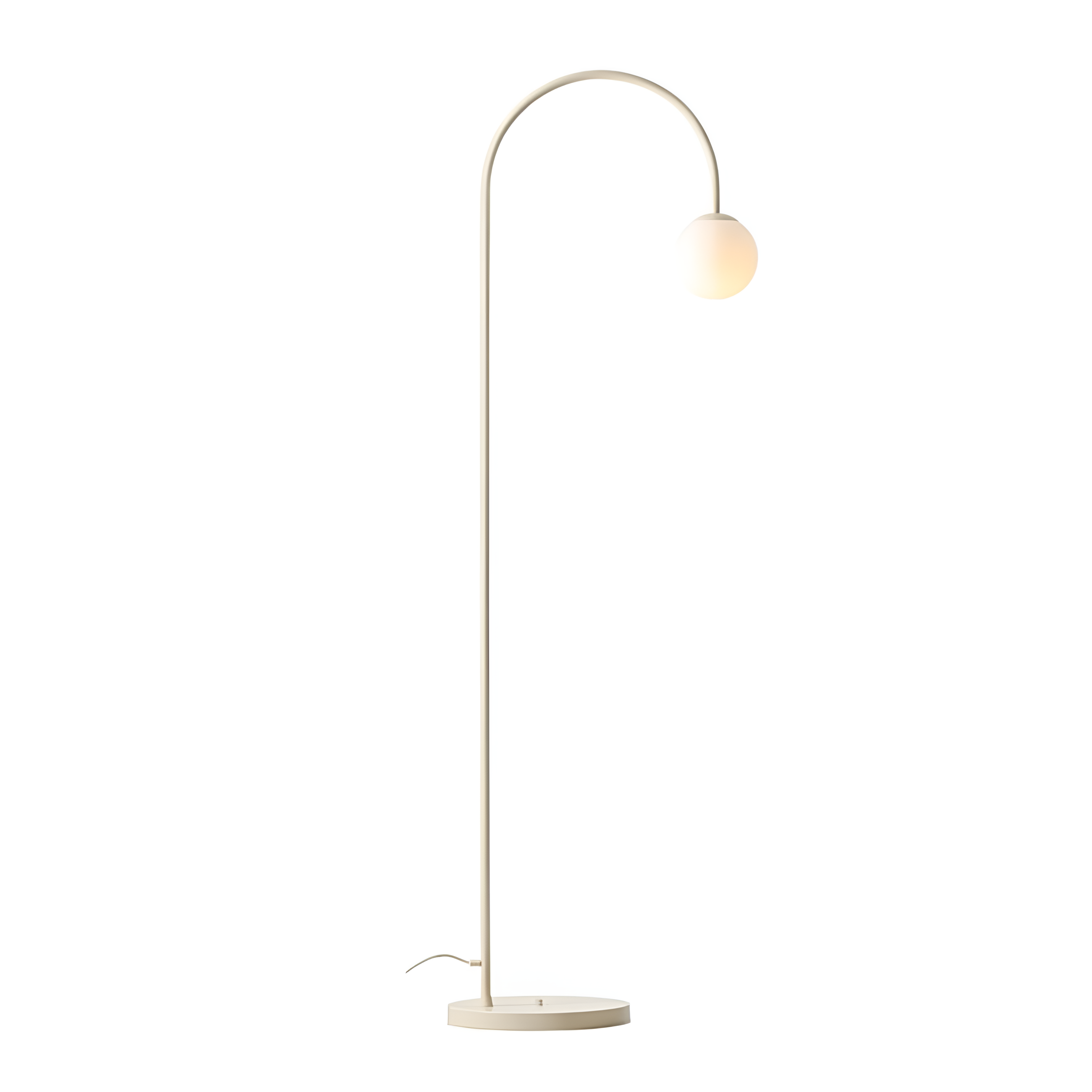 UNA cremefarbene Stehlampe