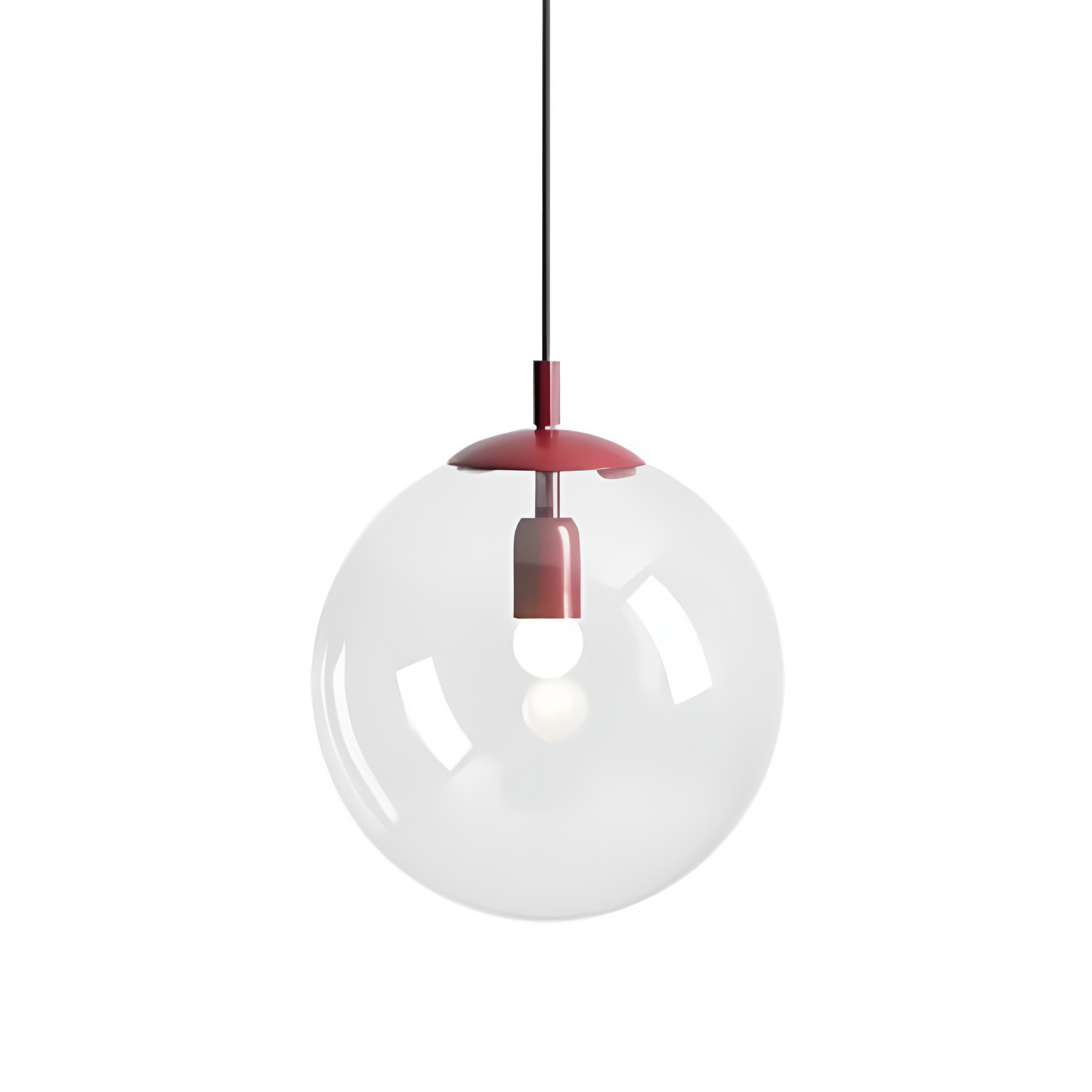 Hanging lamp Globe red