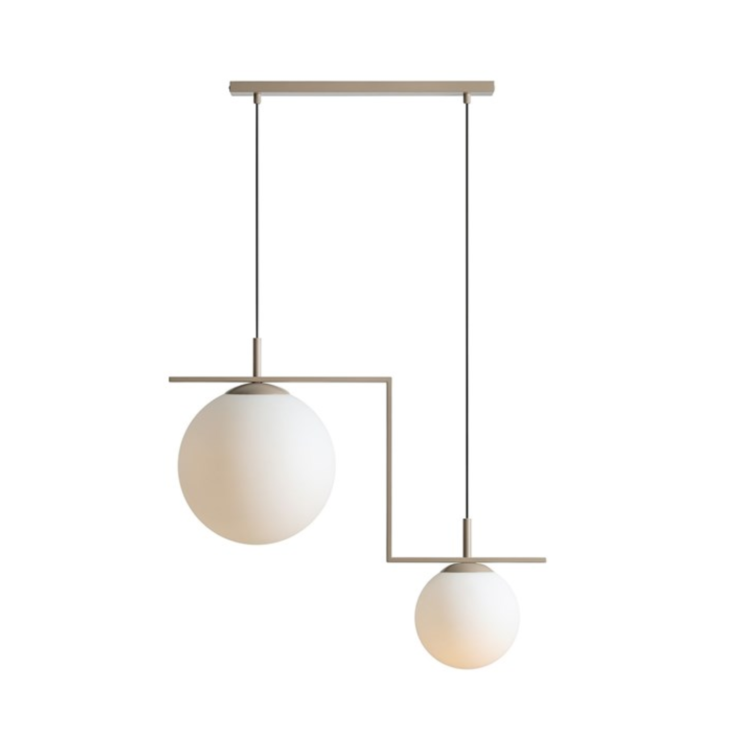 Hängelampe ZAC DUO beige