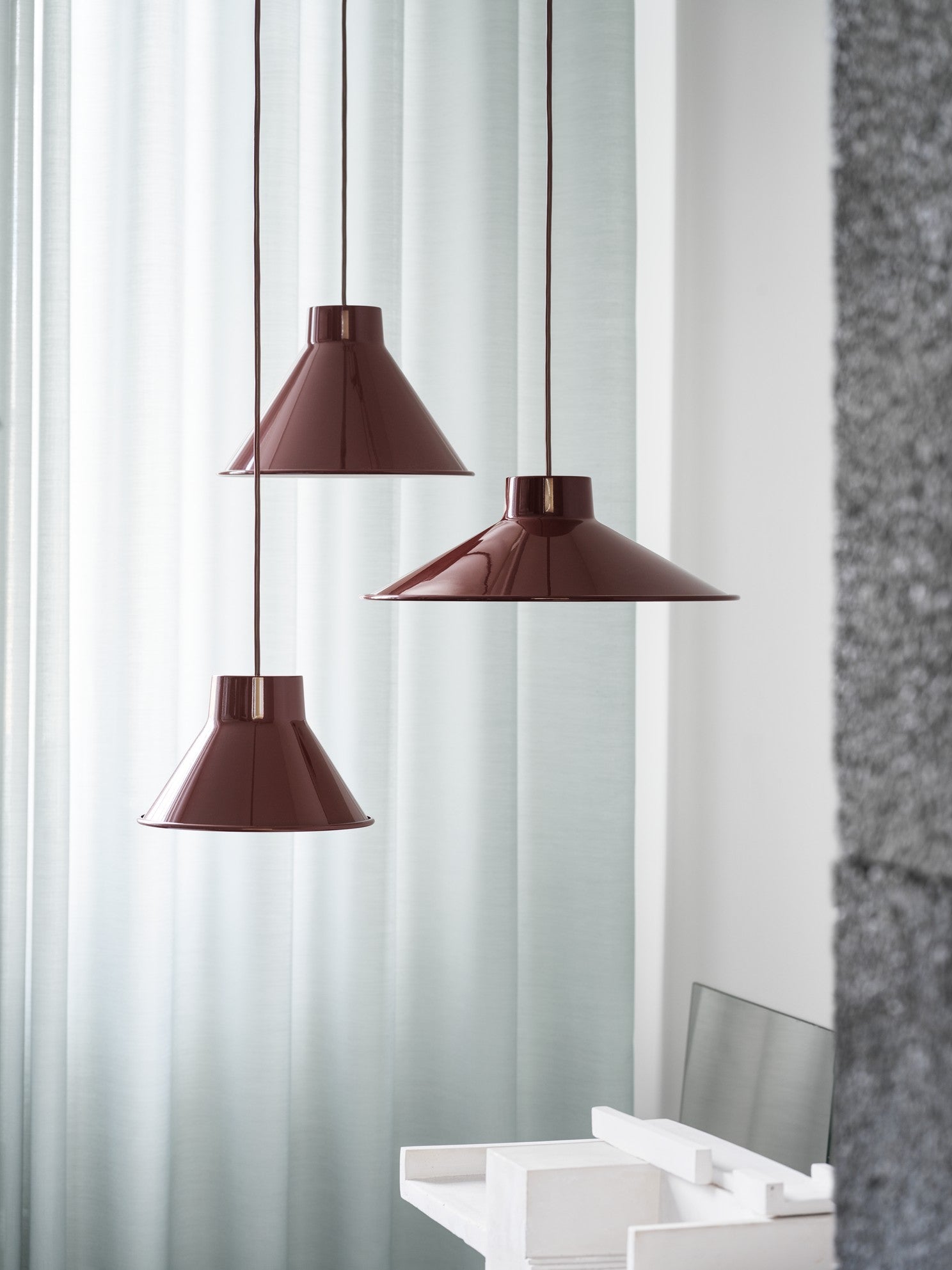 Lampa wisząca TOP bordowy