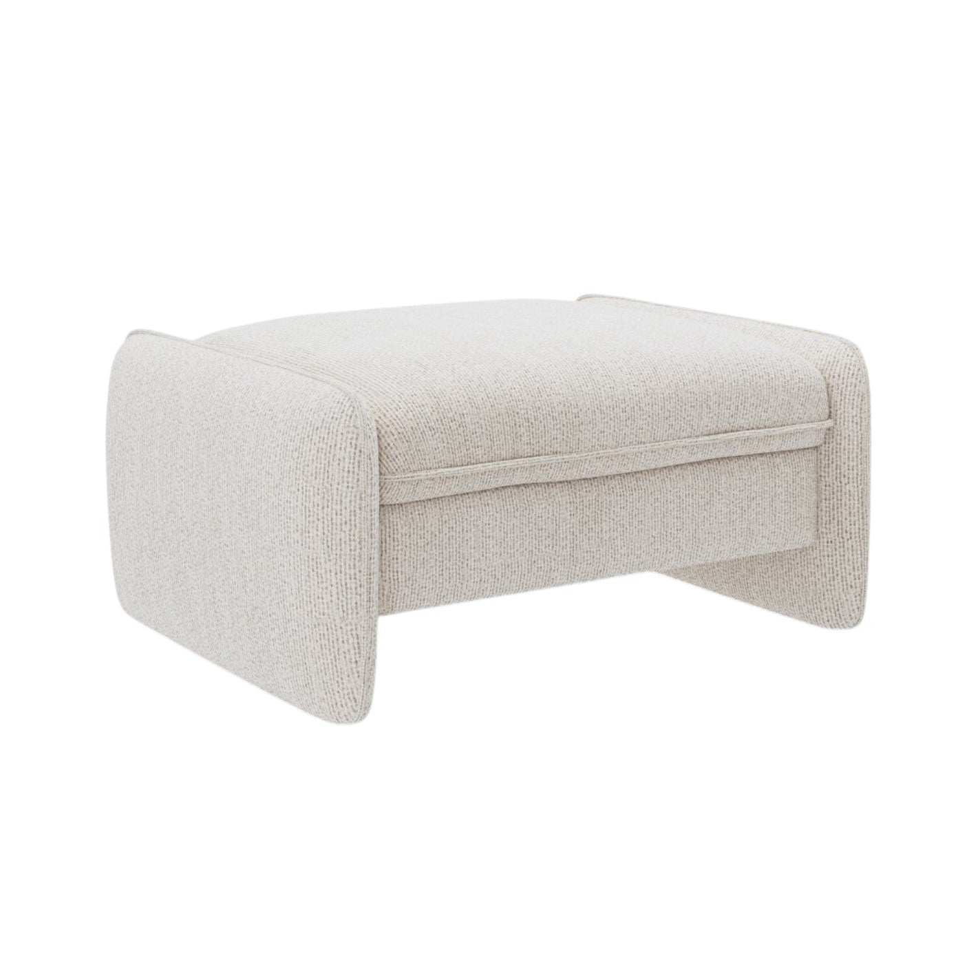 GEORGIA pouf light beige chenille
