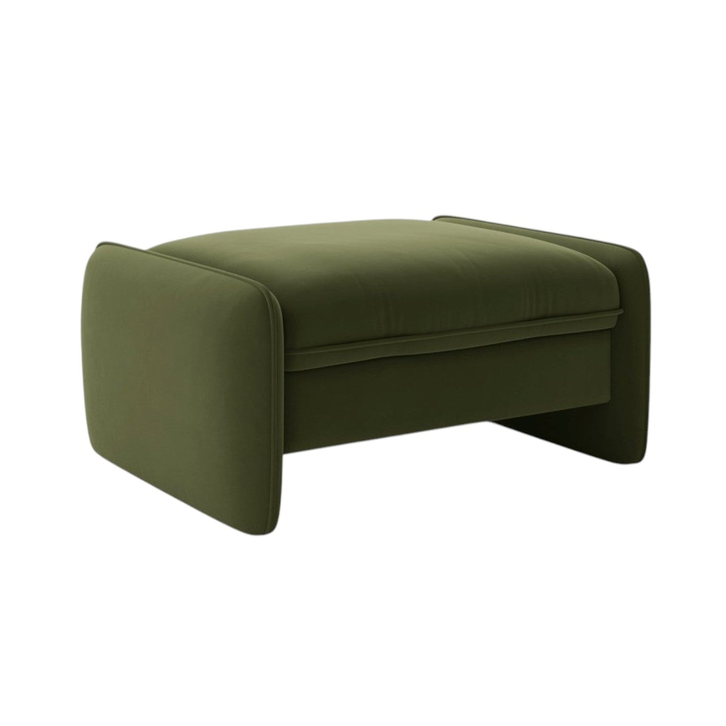 Velvet Pouf GEORGIA Green