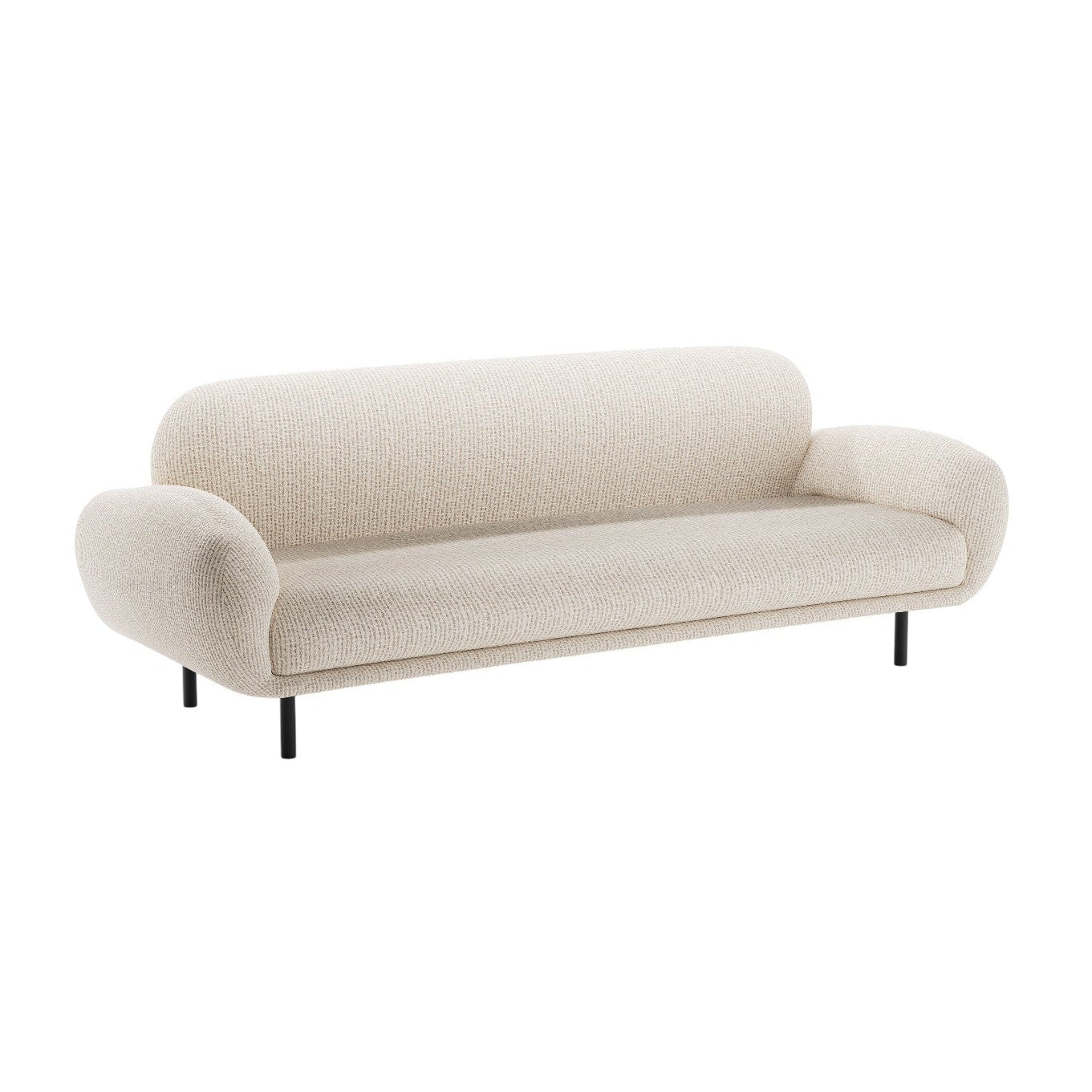 Sofa 3-Sitzer POPPY hellbeige Chenille