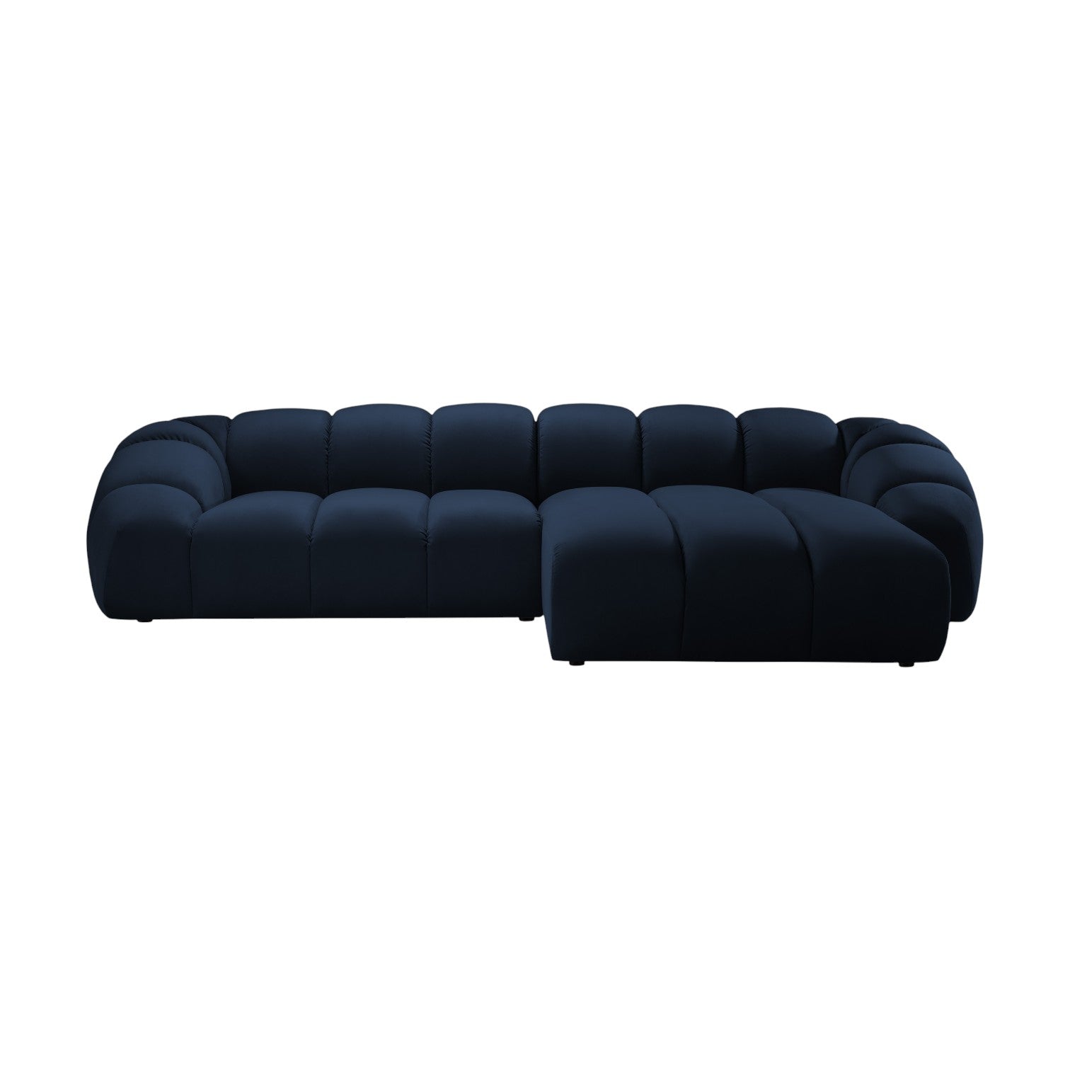 Velvet Right Corner Sofa, "Diana", 4 Seats, Royal Blue, 334x182x72
Made in Europe