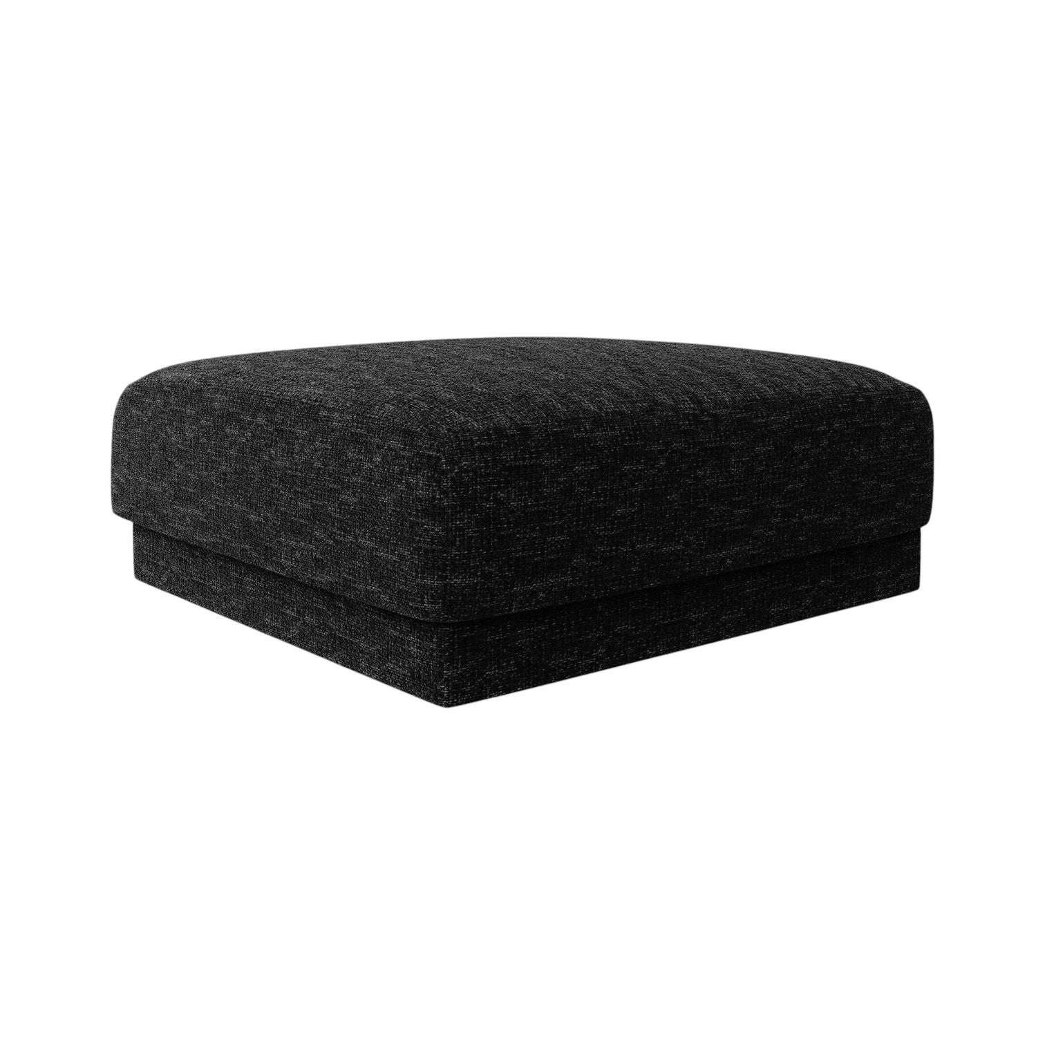 MILEY Anthracite Chenille Pouf