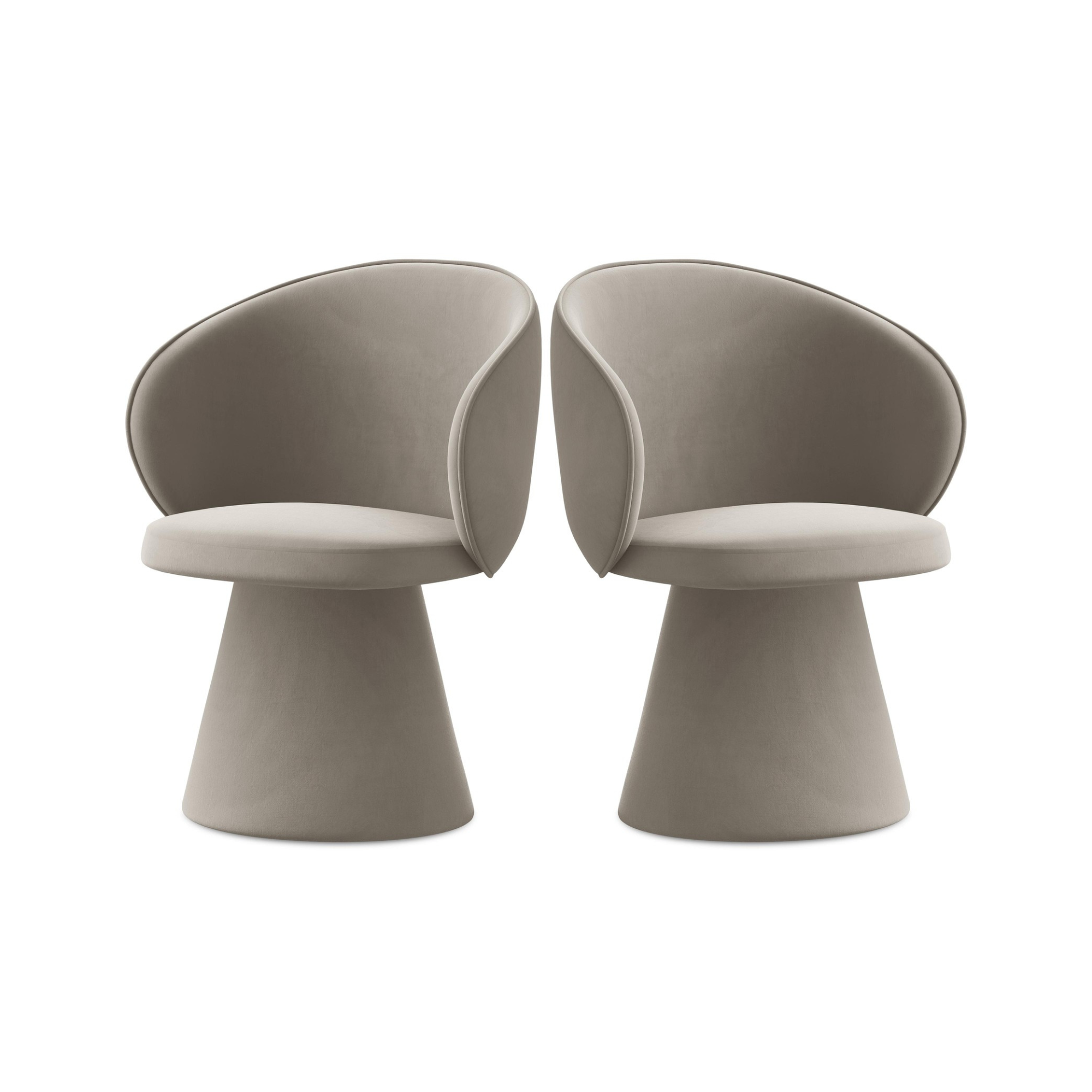 Samtstuhl UALA taupe