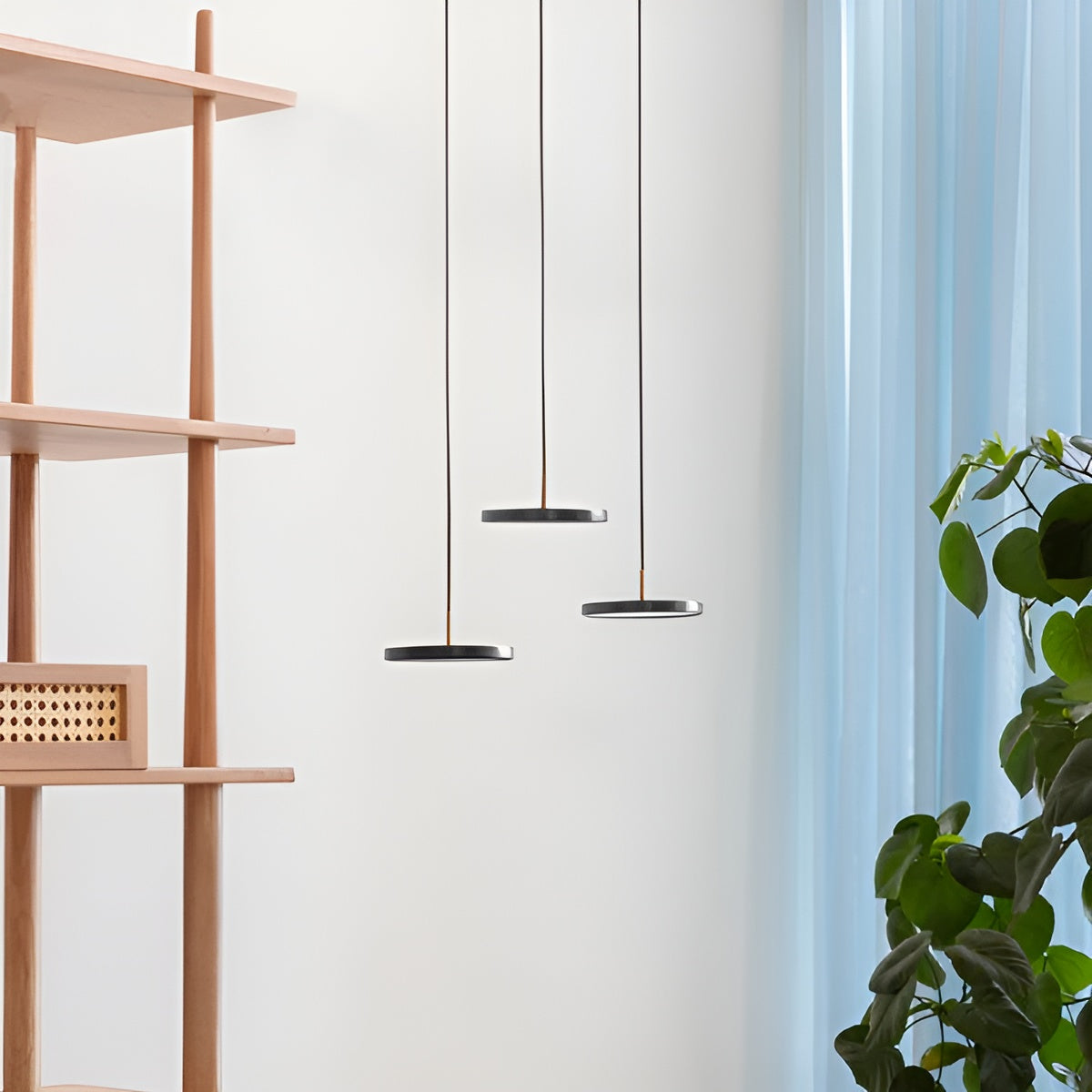 Pendelleuchte ASTERIA MICRO anthrazit mit goldener Einlage