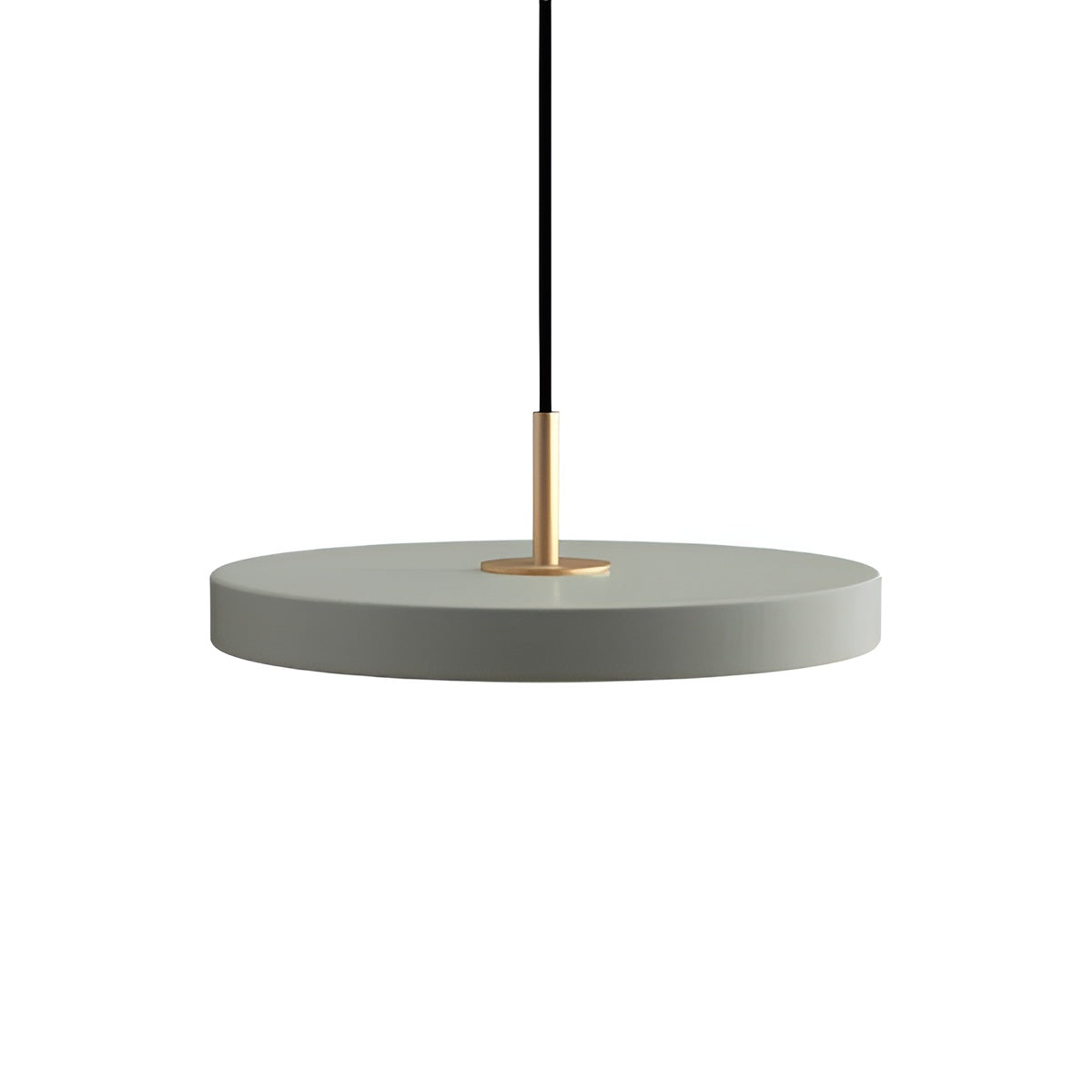 Pendelleuchte ASTERIA PLUS olivgrün mit goldener Einlage