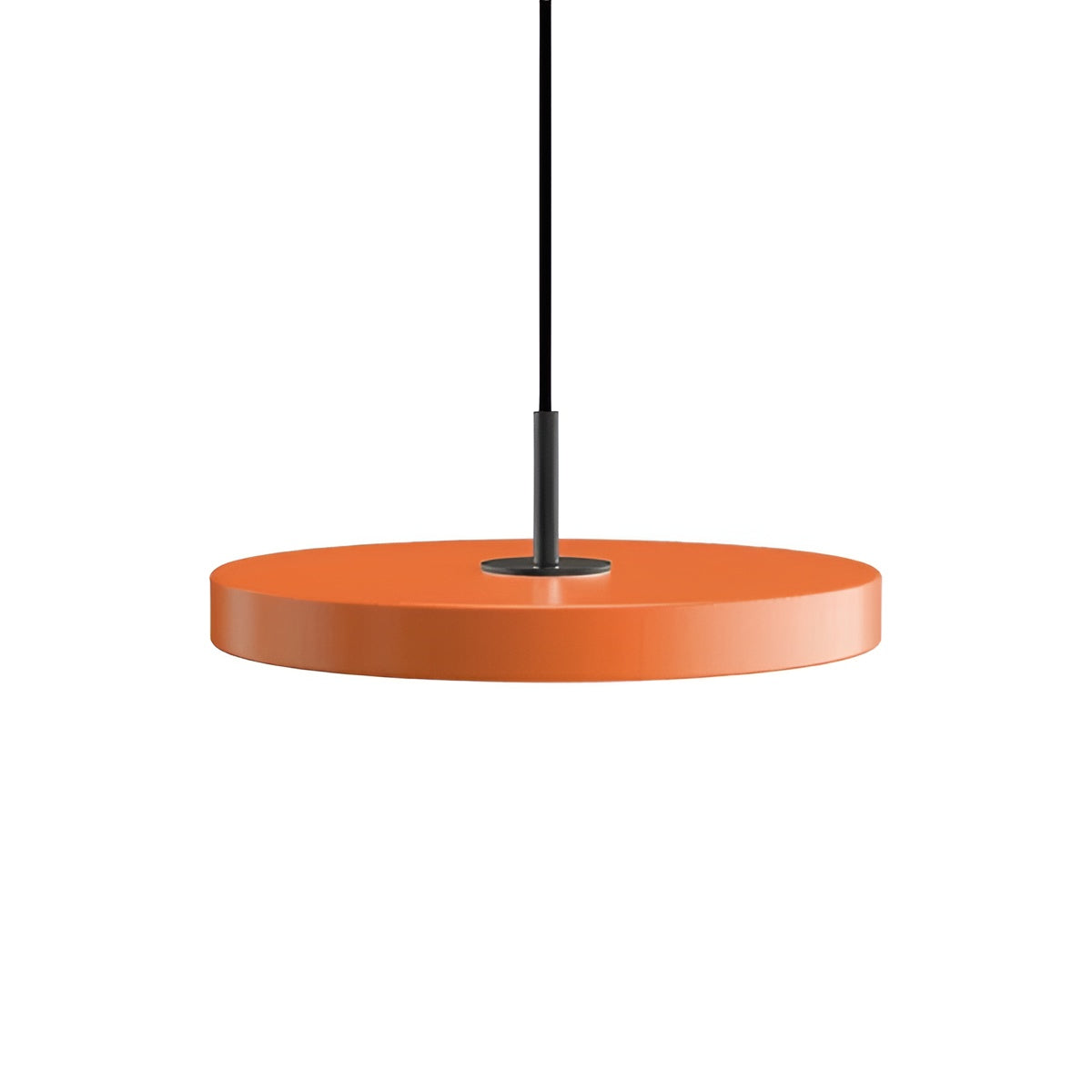 Pendelleuchte ASTERIA PLUS orange mit schwarzem Einsatz