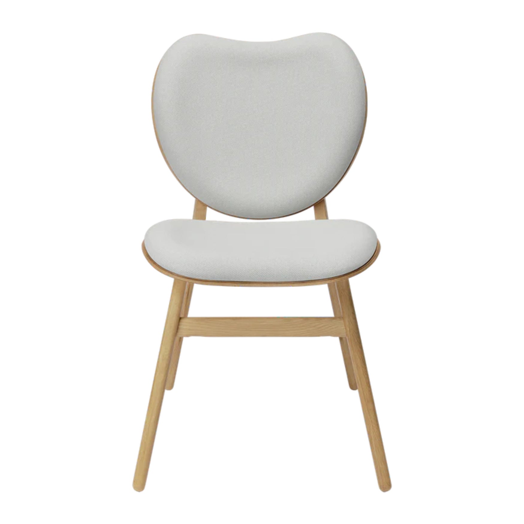 CONVERSATION chair white with oak base