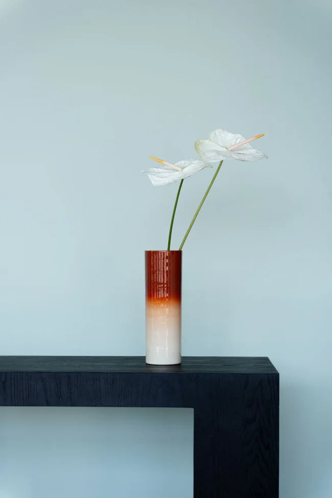RICI Vase rot mit beige