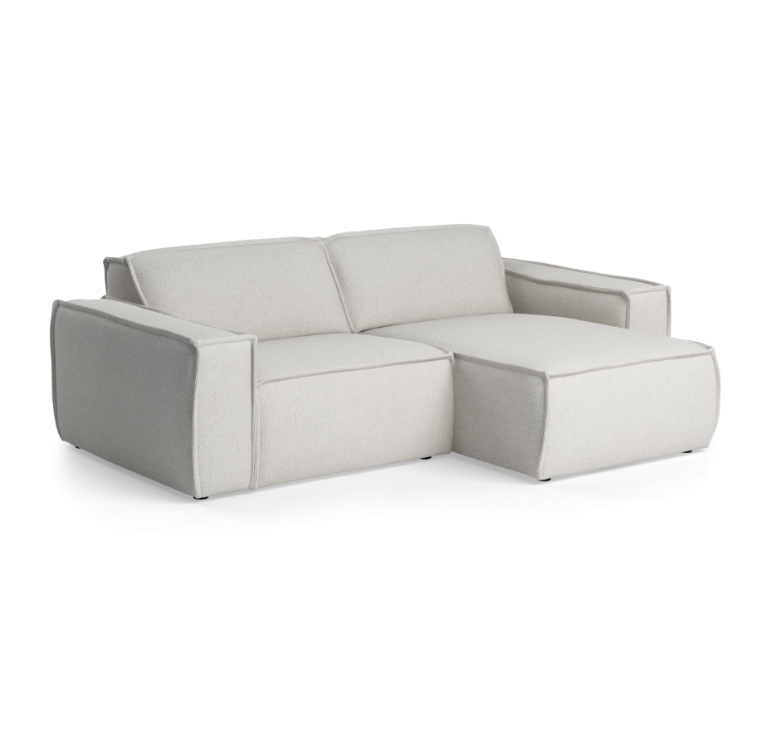 Modularer 2-Sitzer Ecksofa rechts LUMO gepolstert