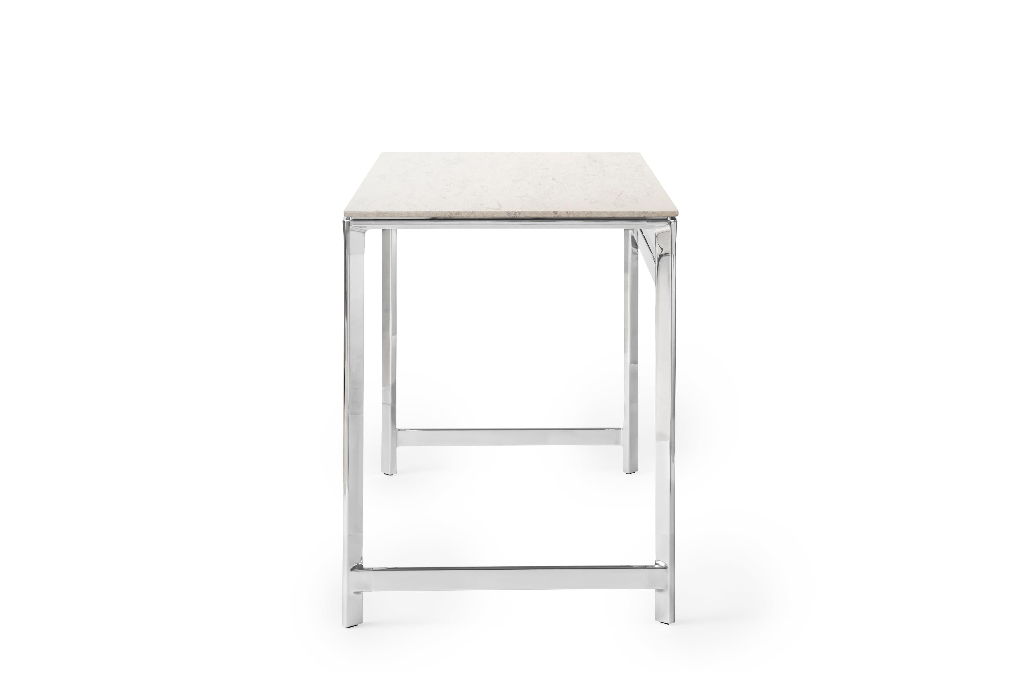 Schreibtisch STUDIO mit marmorierter Platte
