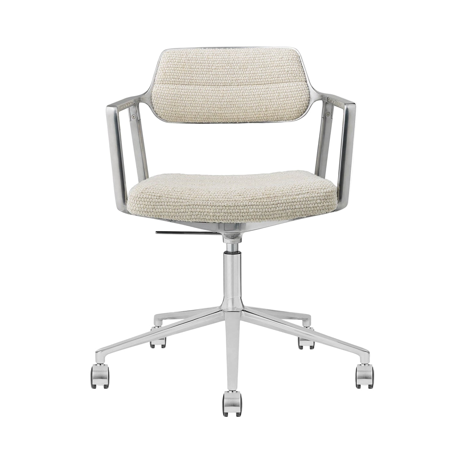 Office chair 453+ light gray with metal base