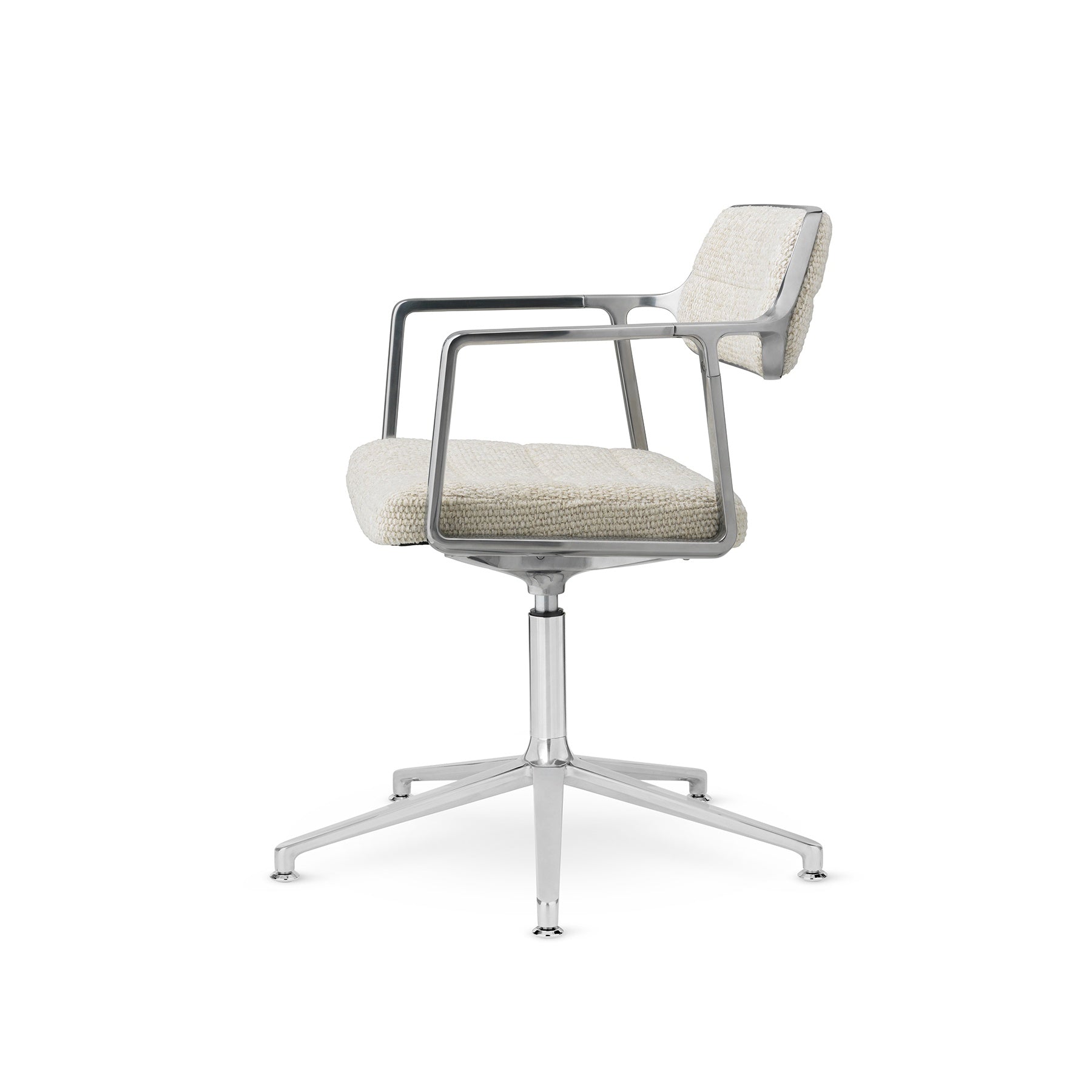 Office chair 453+ light gray with metal base