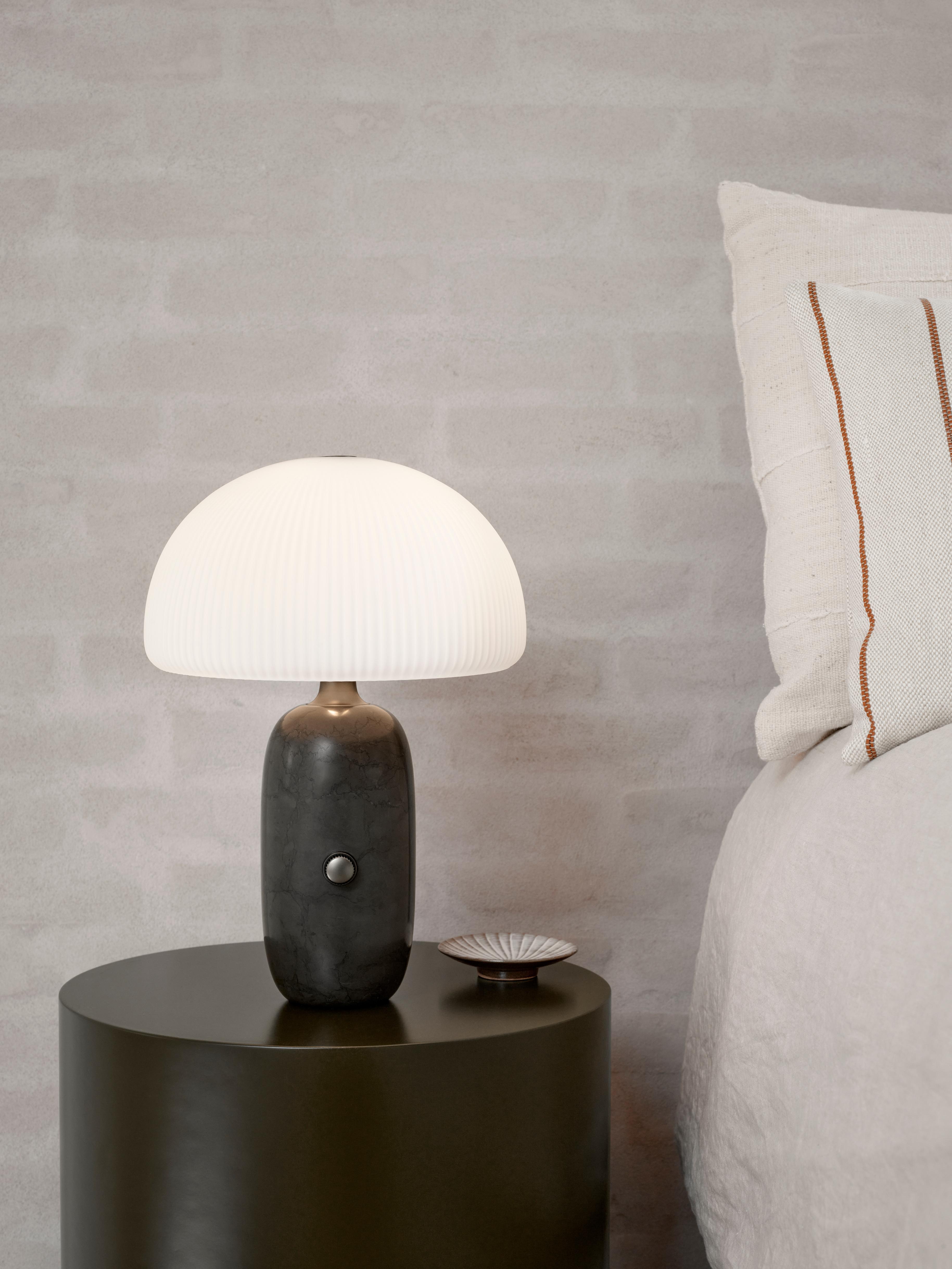 Tischlampe SCULPTURE grauer Marmor