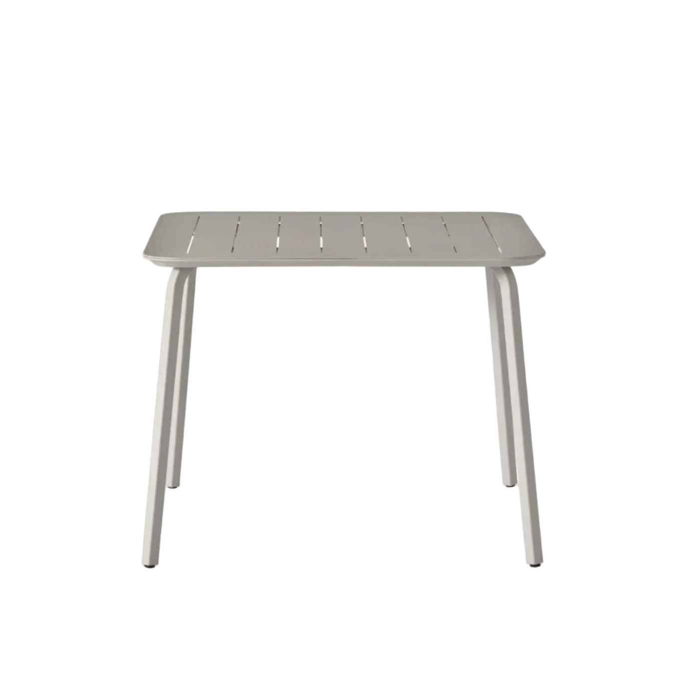 Quadratischer Gartentisch LAGRASSE hellgrau